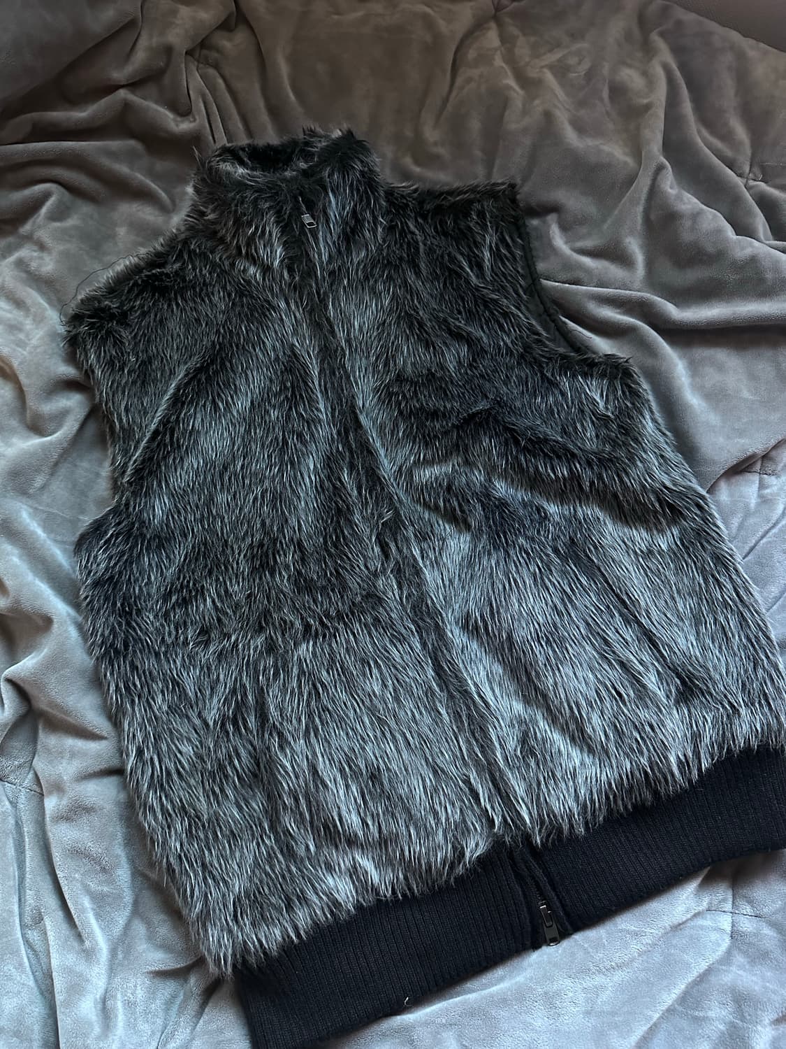 일본 빈티지 퍼조끼 판매합니다 상품이미지1