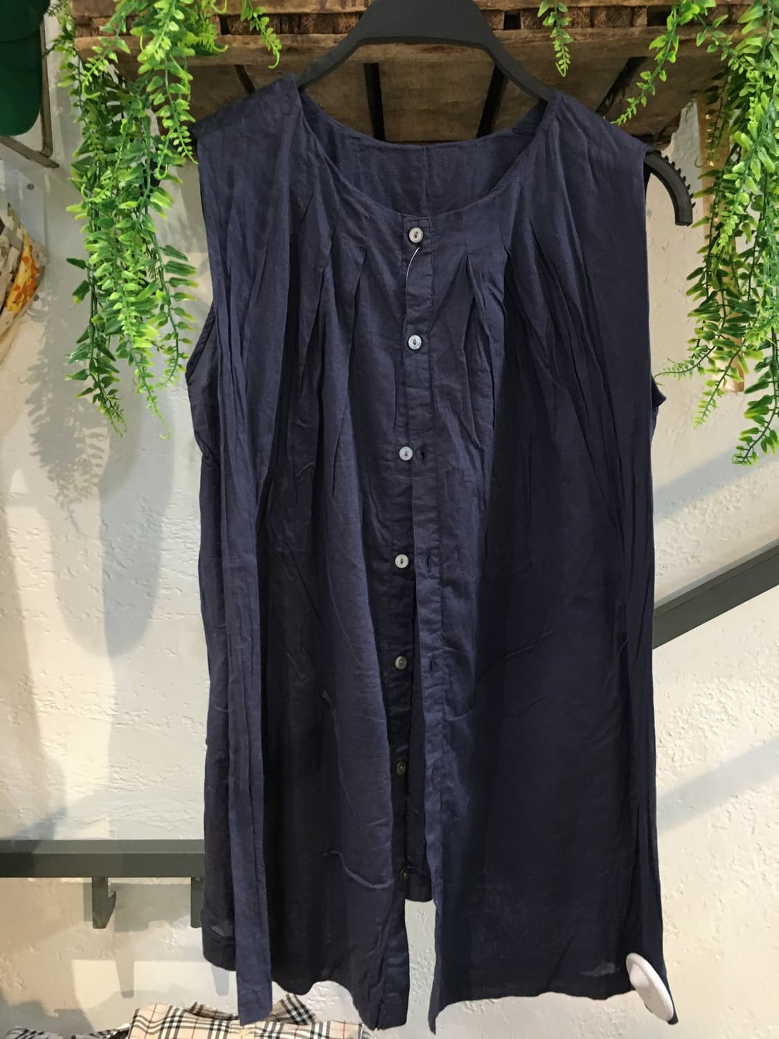 빈티지 블루 체크 하구미 모리 코디세트 상품이미지6