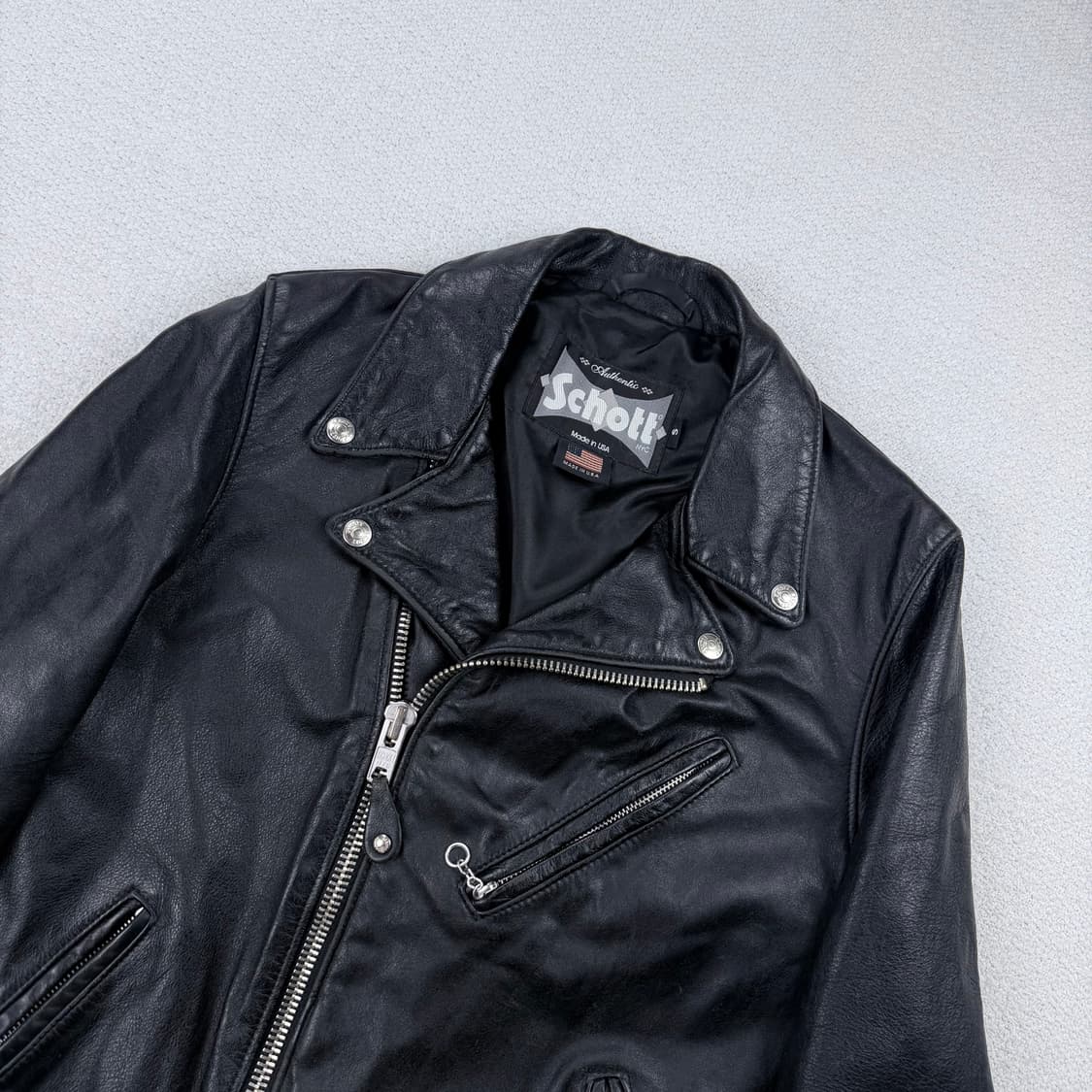 Schott 쇼트 626 레더 자켓 상품이미지2