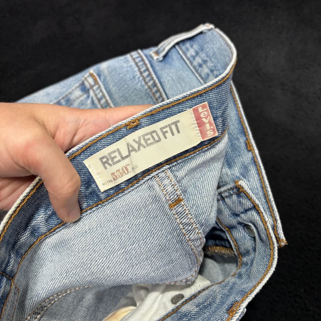 32 리바이스550 연청 릴렉스핏 데님팬츠 상품이미지4