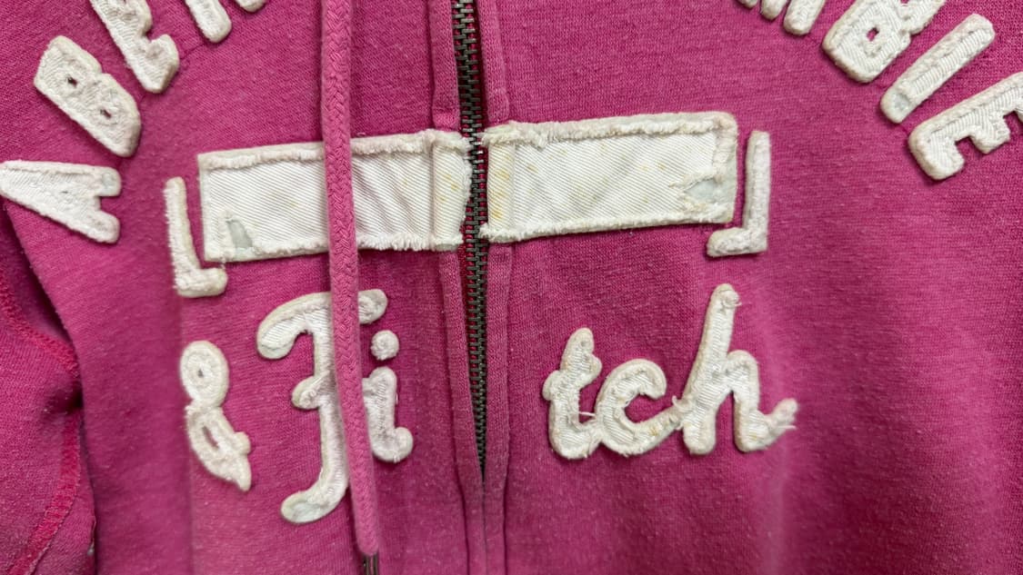 Y2K 아베크롬비 핑크 후드 집업 상품이미지6