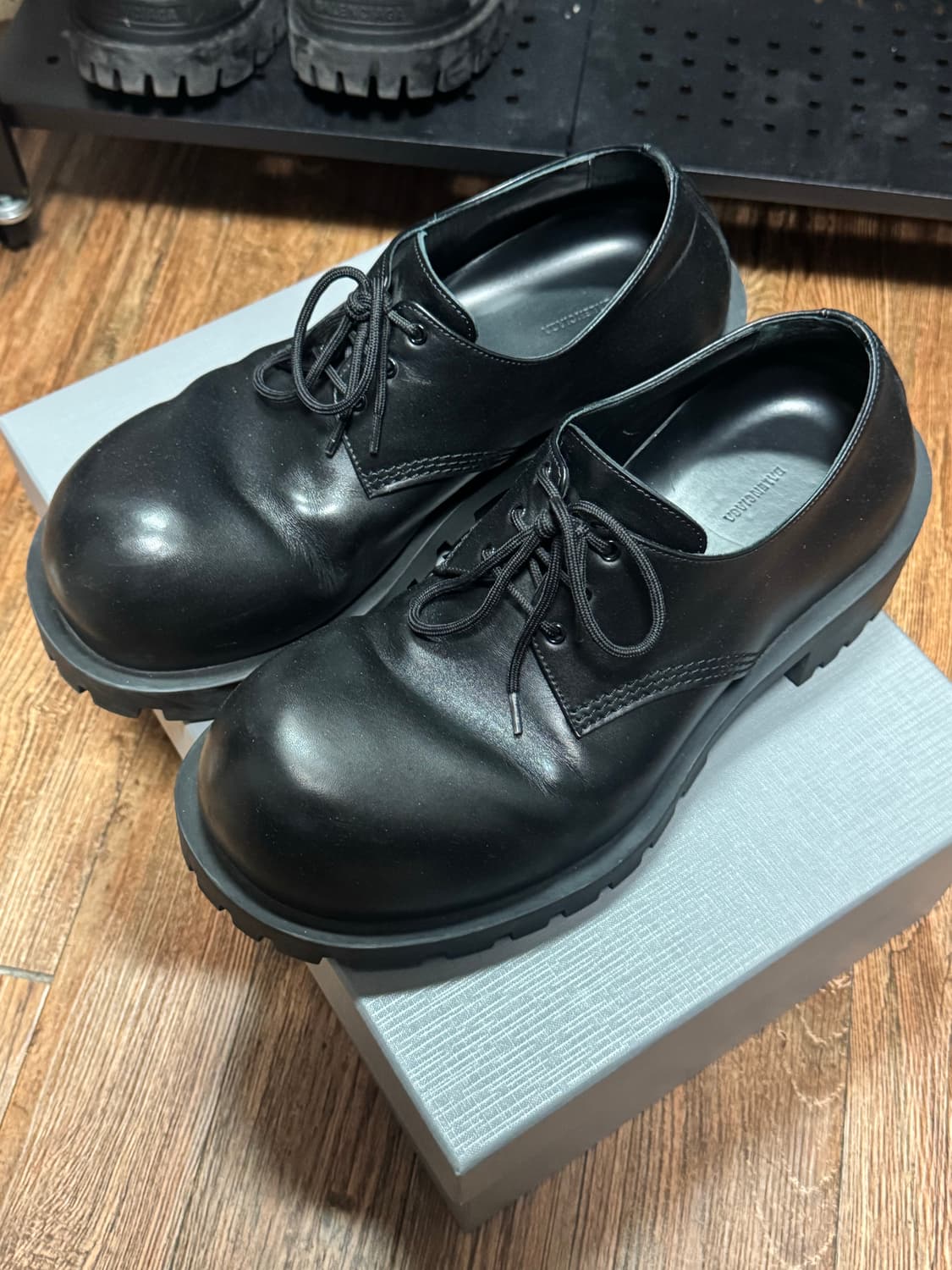 (43) 발렌시아가 HUMMER 허머 더비슈즈 블랙 상품이미지3