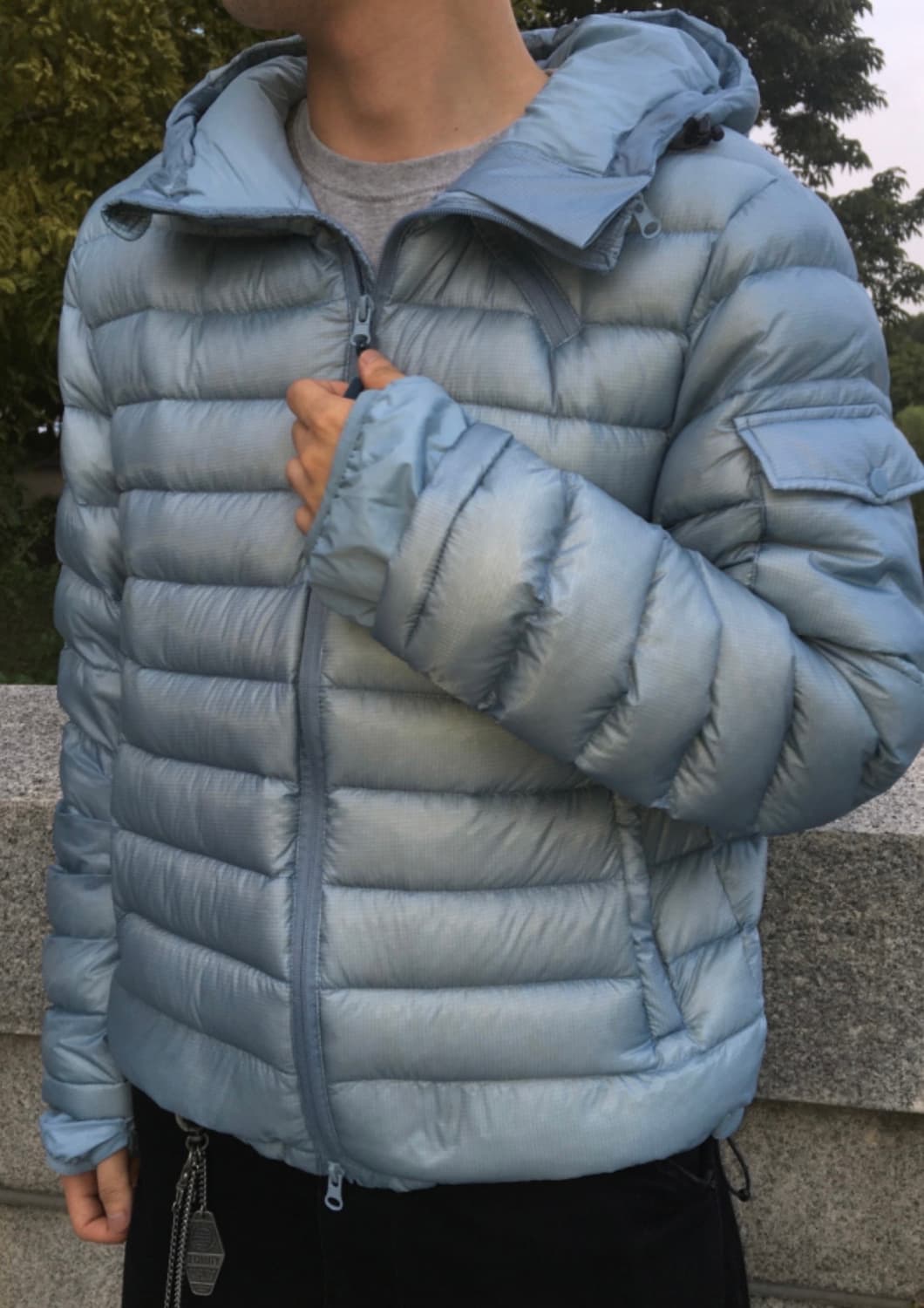 경량패딩 (Muffin Light Down Puffer, skyblue) 상품이미지4