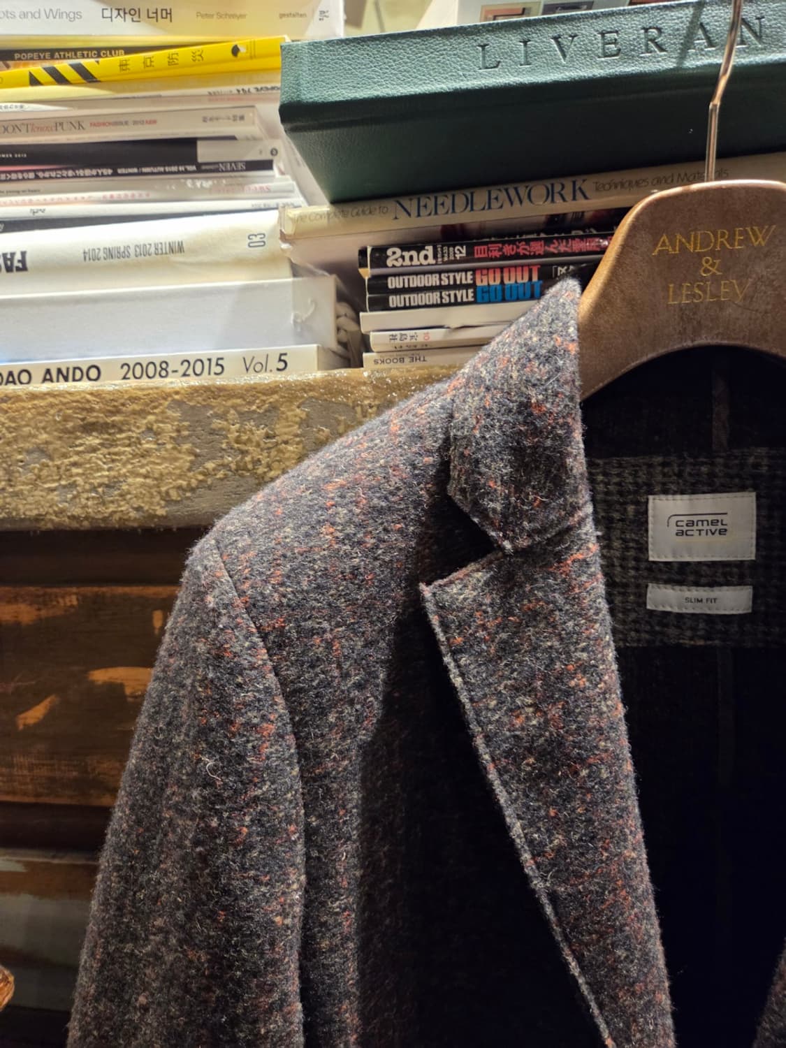 액티브 카멜 트위드자켓 상품이미지3