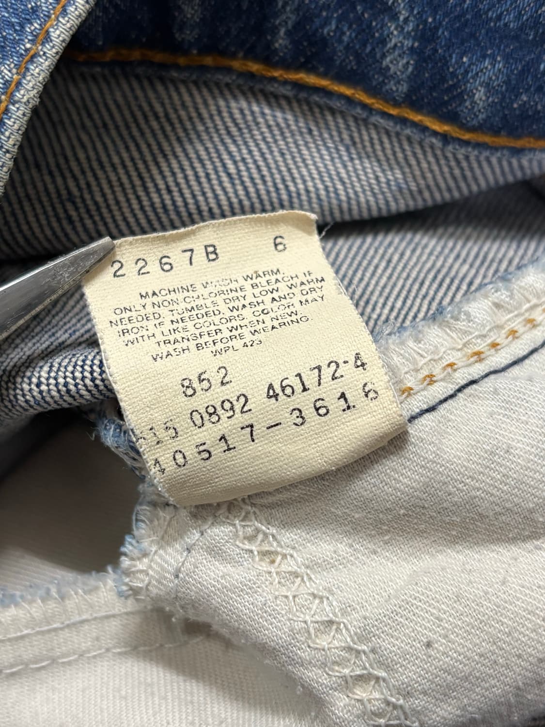 90s Levi’s usa 517 오렌지탭 데님 상품이미지7