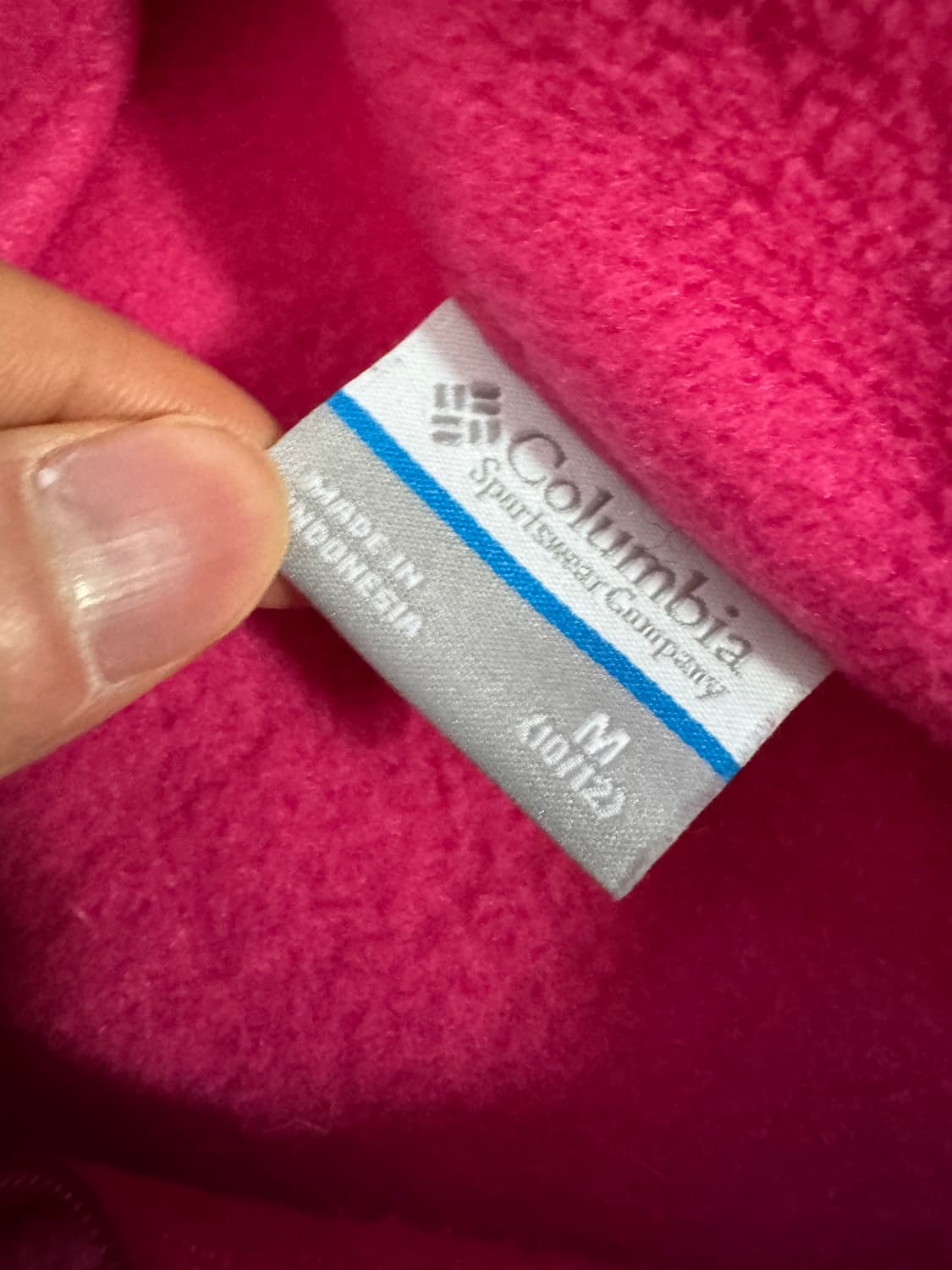 여성 컬럼비아 키즈 핑크 플리스 집업 자켓 44 상품이미지3