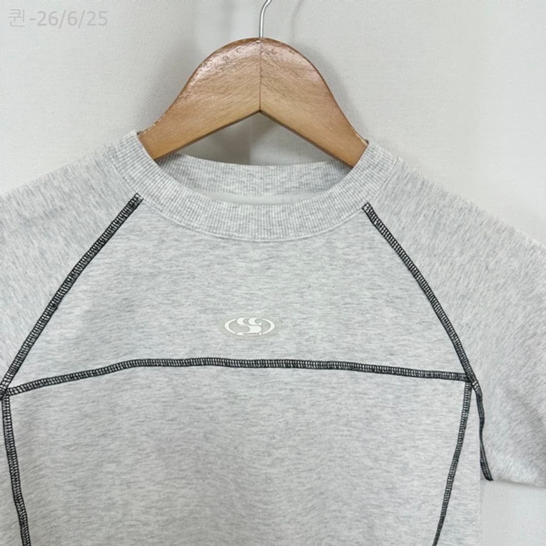 코드그라피 여자 스판 크롭 반팔티 S 상품이미지2