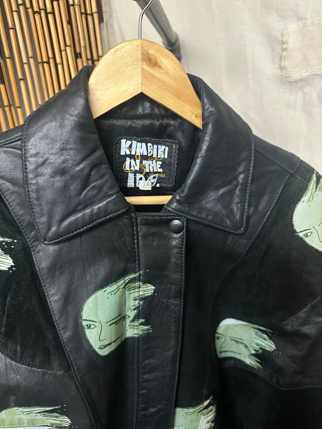 Kimbiki 프린팅 가죽자켓 상품이미지5