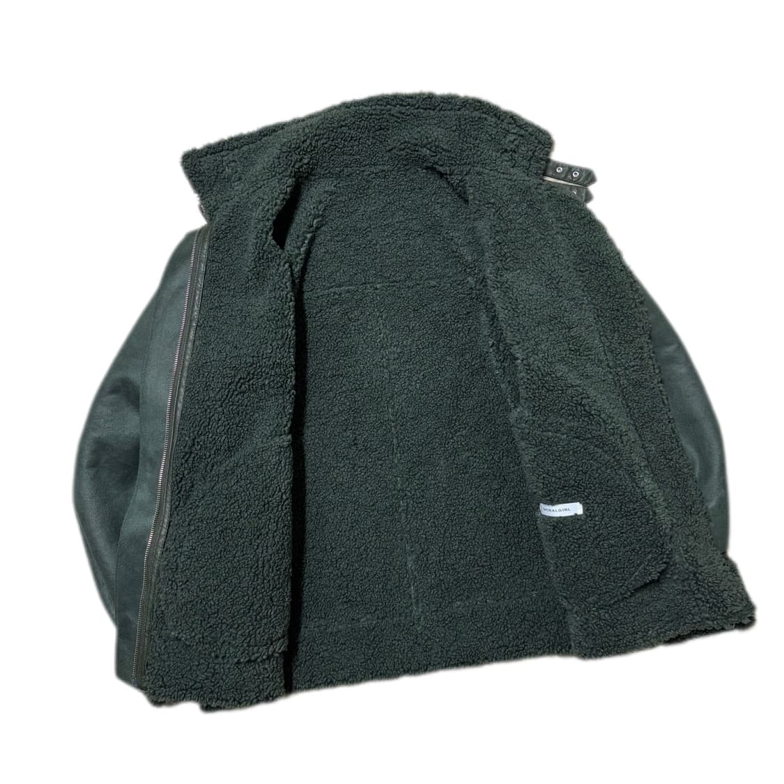 SPIRALGIRL 그린 무스탕 자켓  상품이미지4