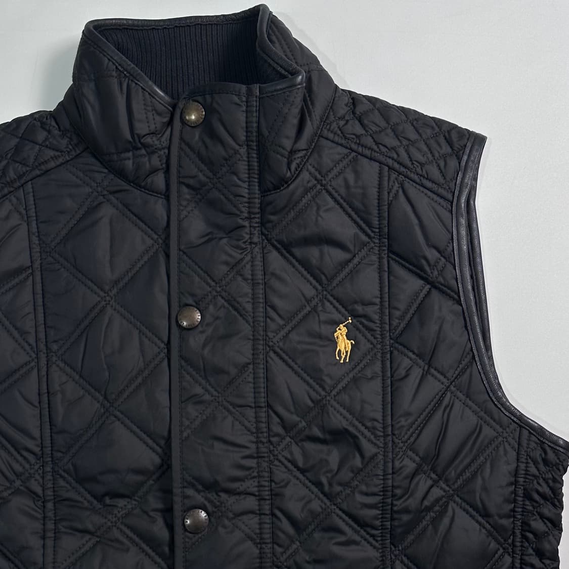 폴로 랄프로렌 우먼스 블랙 퀼팅 베스트 상품이미지3