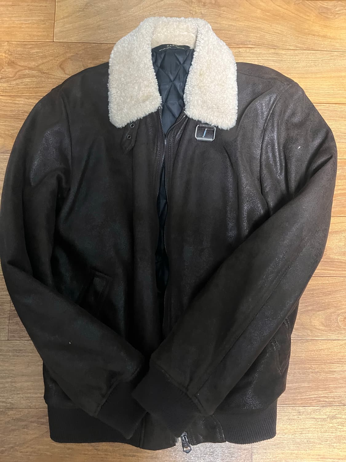 자라 브라운 무스탕 자켓L 상품이미지1