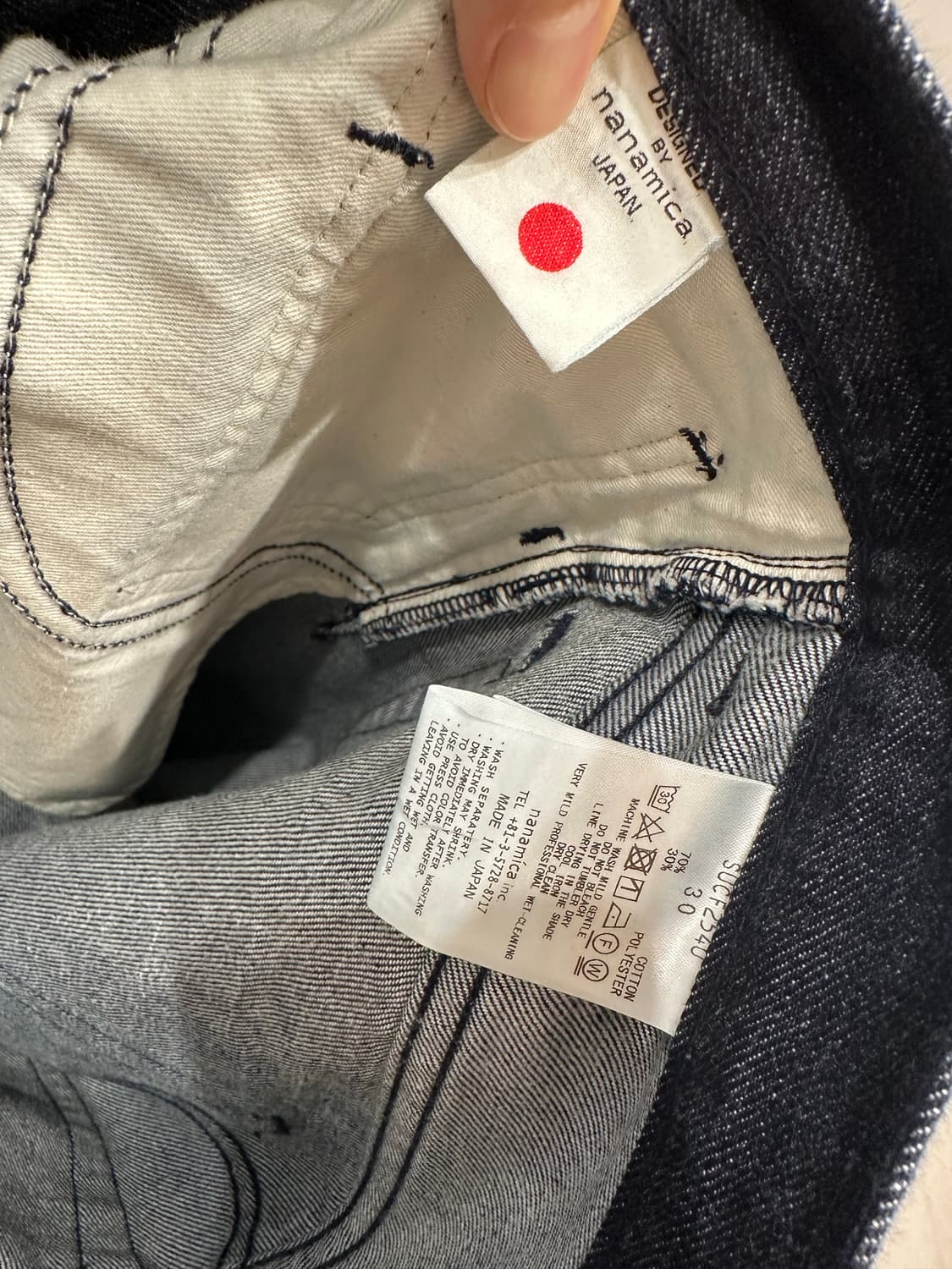 나나미카 5p 스트레이트 데님 인디고 (30) 상품이미지4