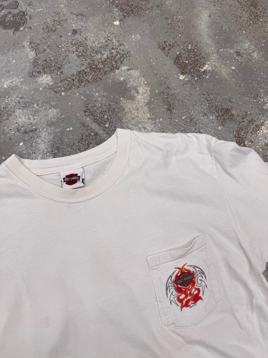 할리데이비슨 반팔 플레임 L size 상품이미지3