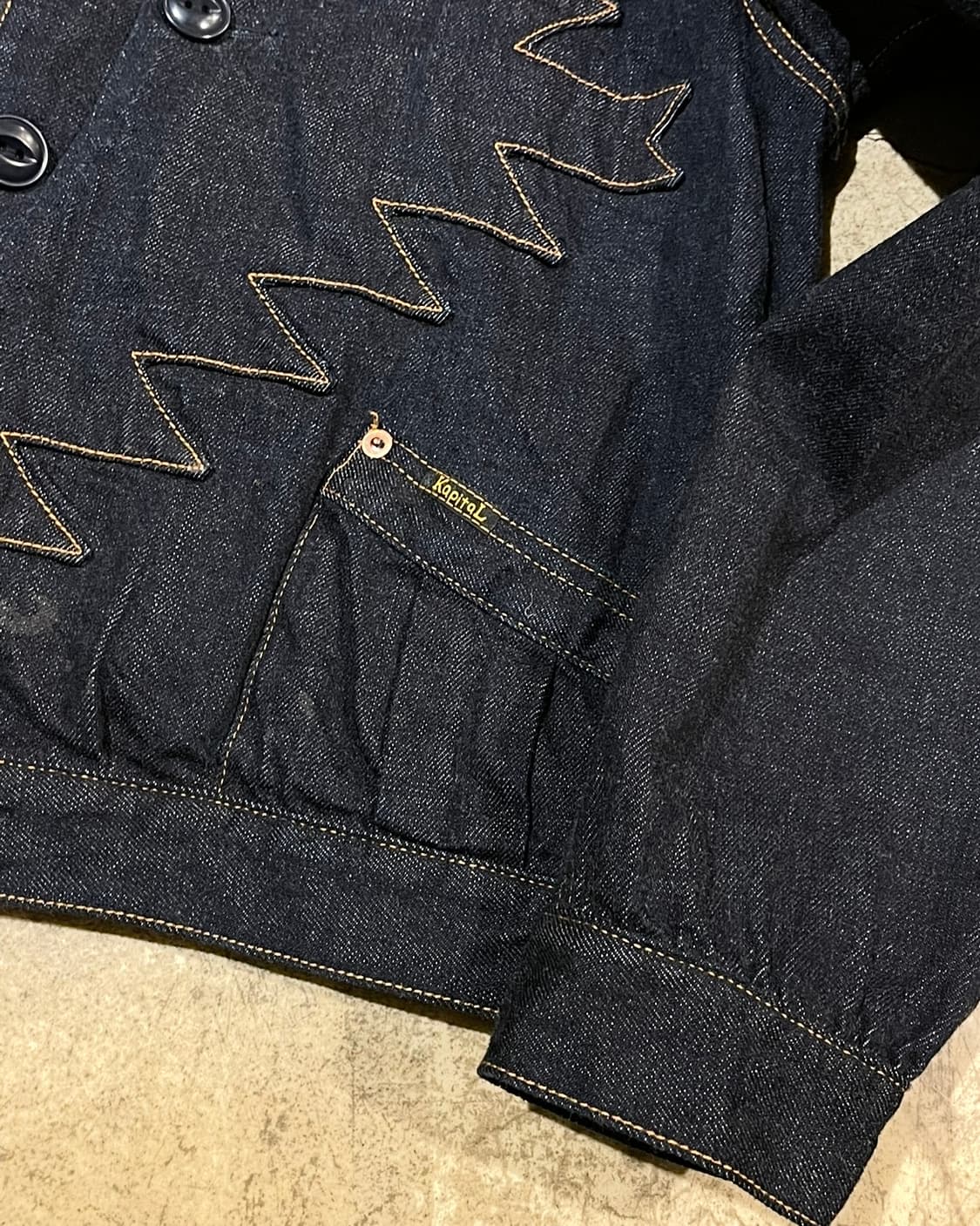 Kapital 12oz 데님 산토도밍고 썬더버트 재킷 (B5163) 상품이미지4