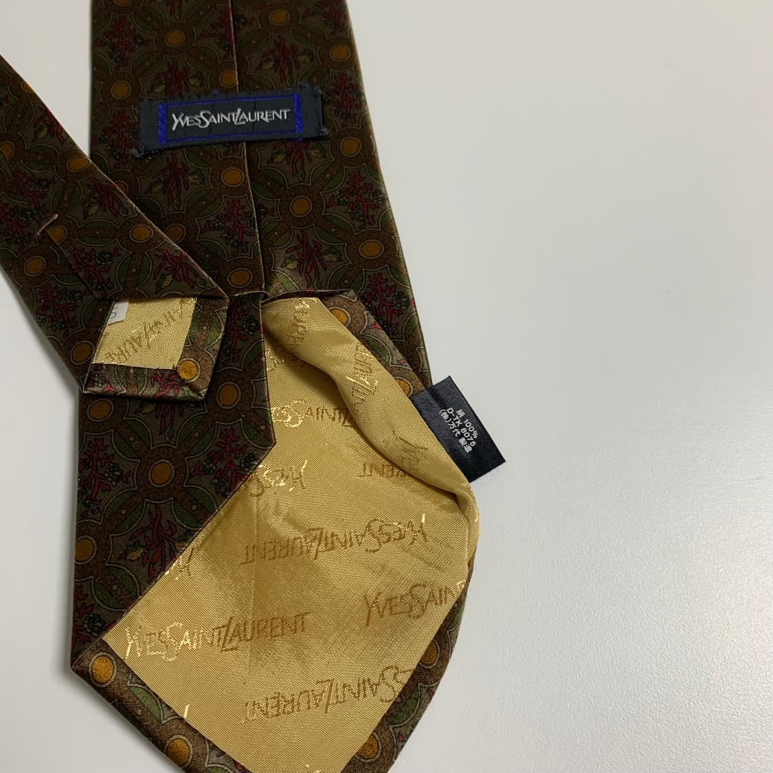 입생로랑(YSL) 페이즐리 명품넥타이 100실크 A+등급 9cm 상품이미지7