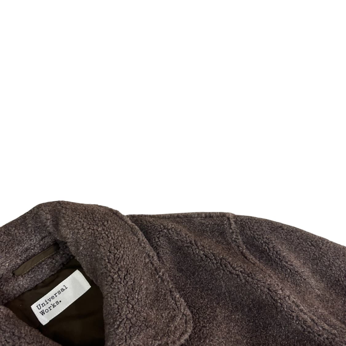 유니버셜웍스 5버튼 로켓 플리스 숏 오버코트 상품이미지3