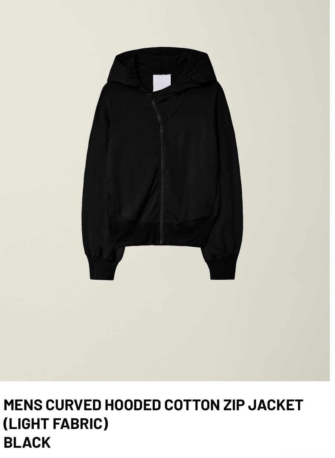 누마레 ee 커브드 후드 집업 m사이즈 상품이미지1