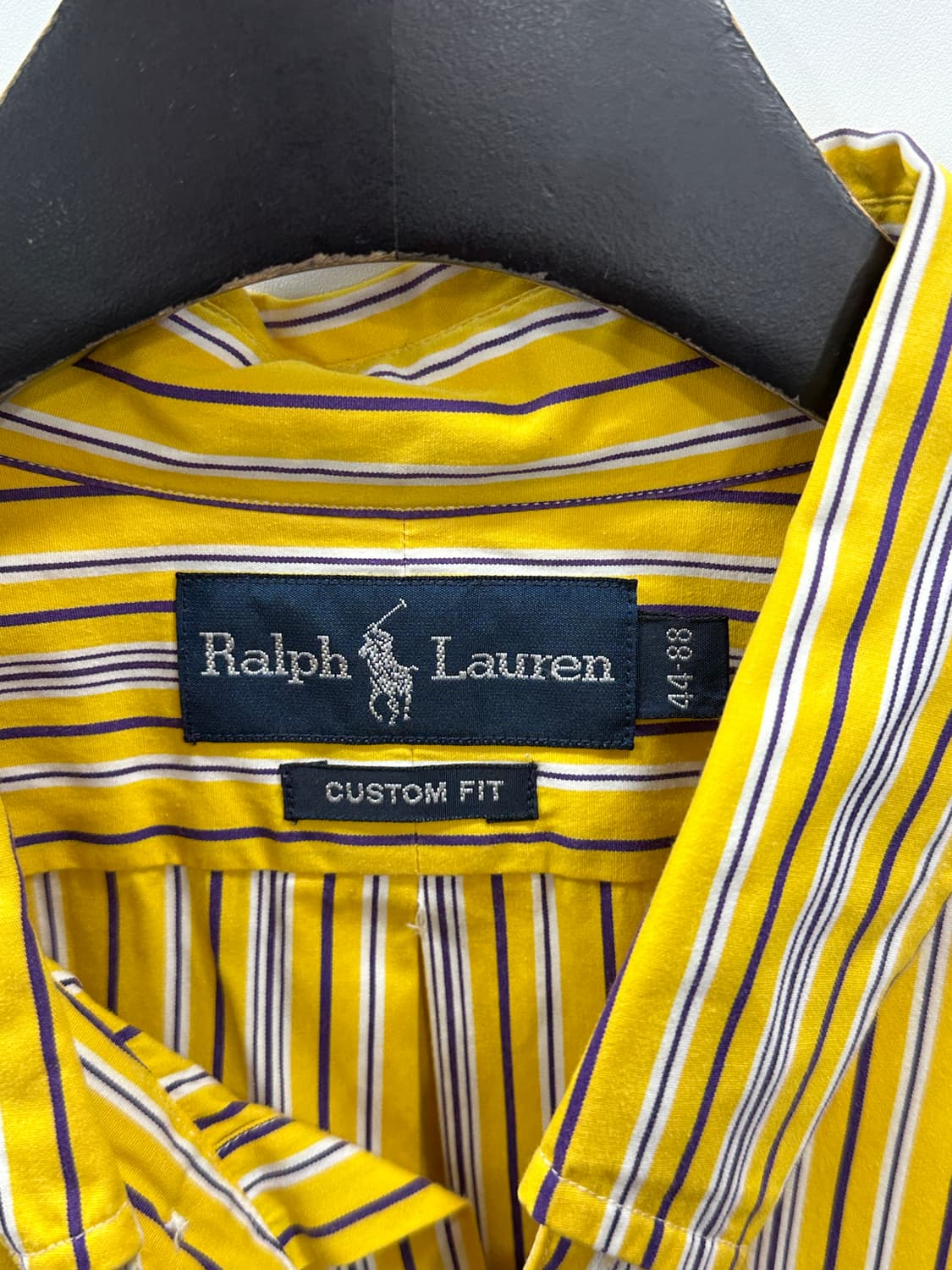 폴로 랄프로렌 옐로우 스트라이프 셔츠 커스텀핏 상품이미지6