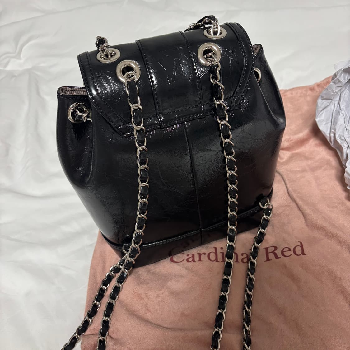 카디널레드 하우아 체인 백팩 가방 상품이미지4