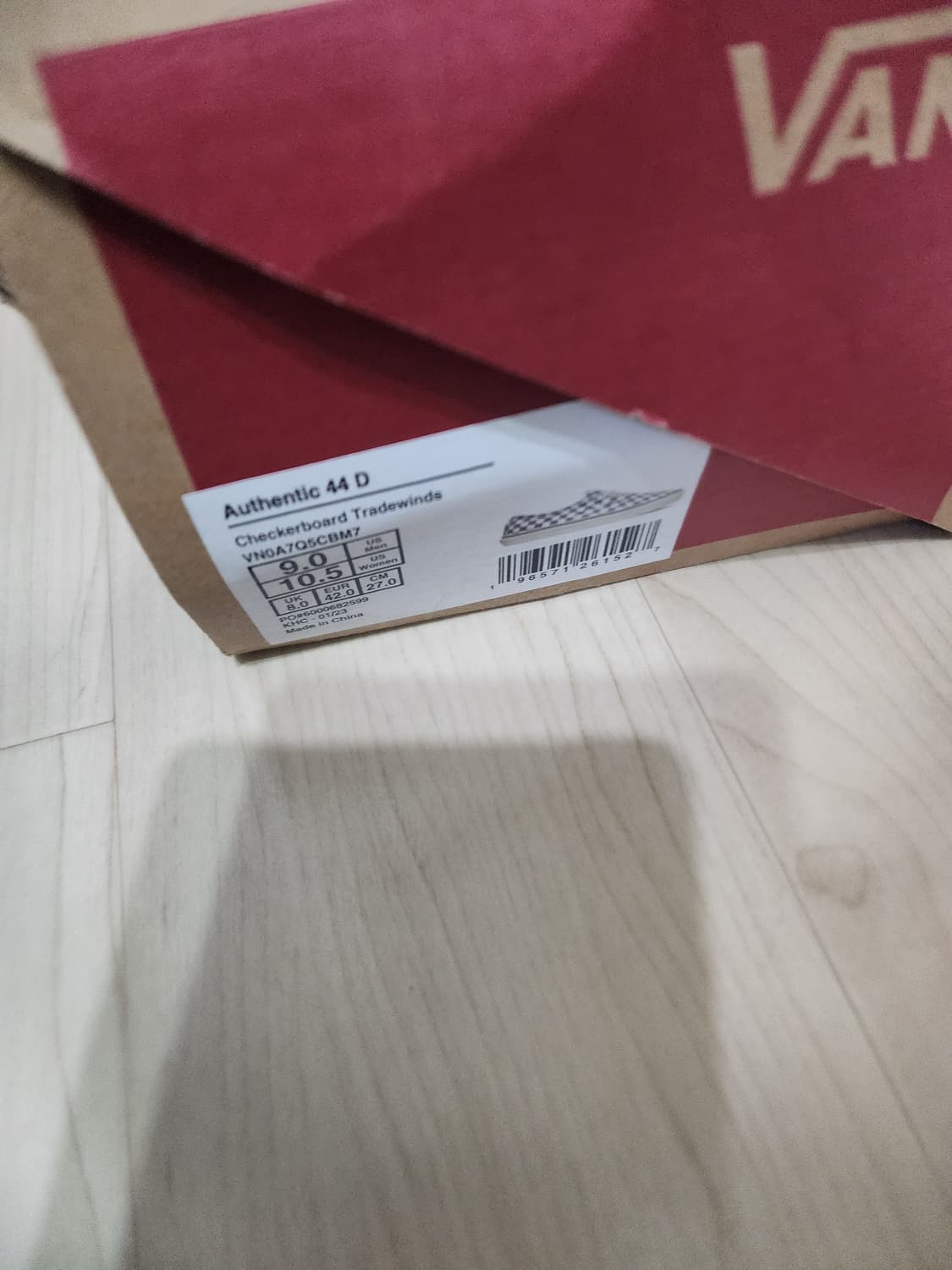 반스어센틱44dx체커보드270사이즈 상품이미지5