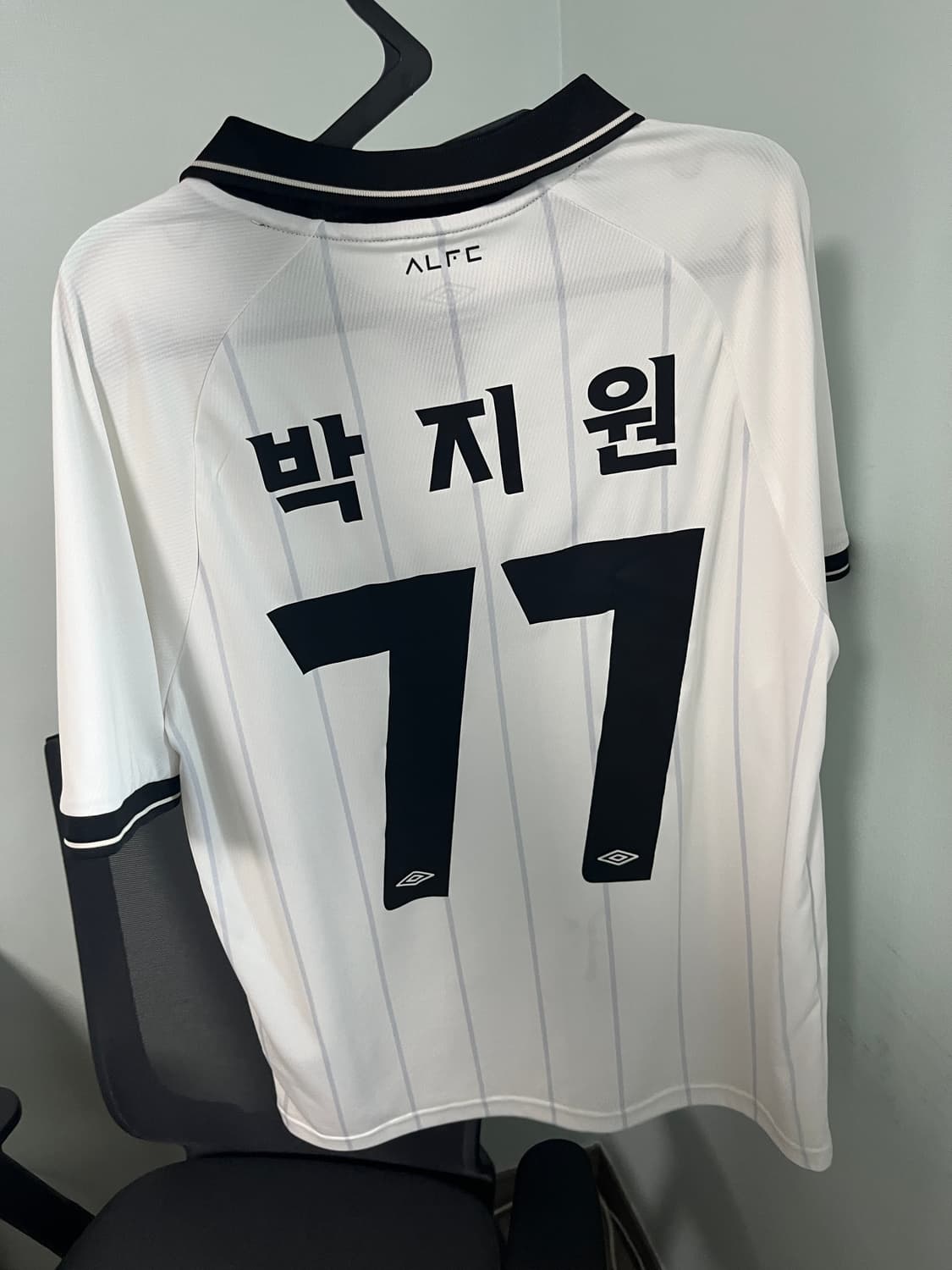 (100)2025 성남fc 어웨이 싸인 유니폼 박지원 마킹 상품이미지2
