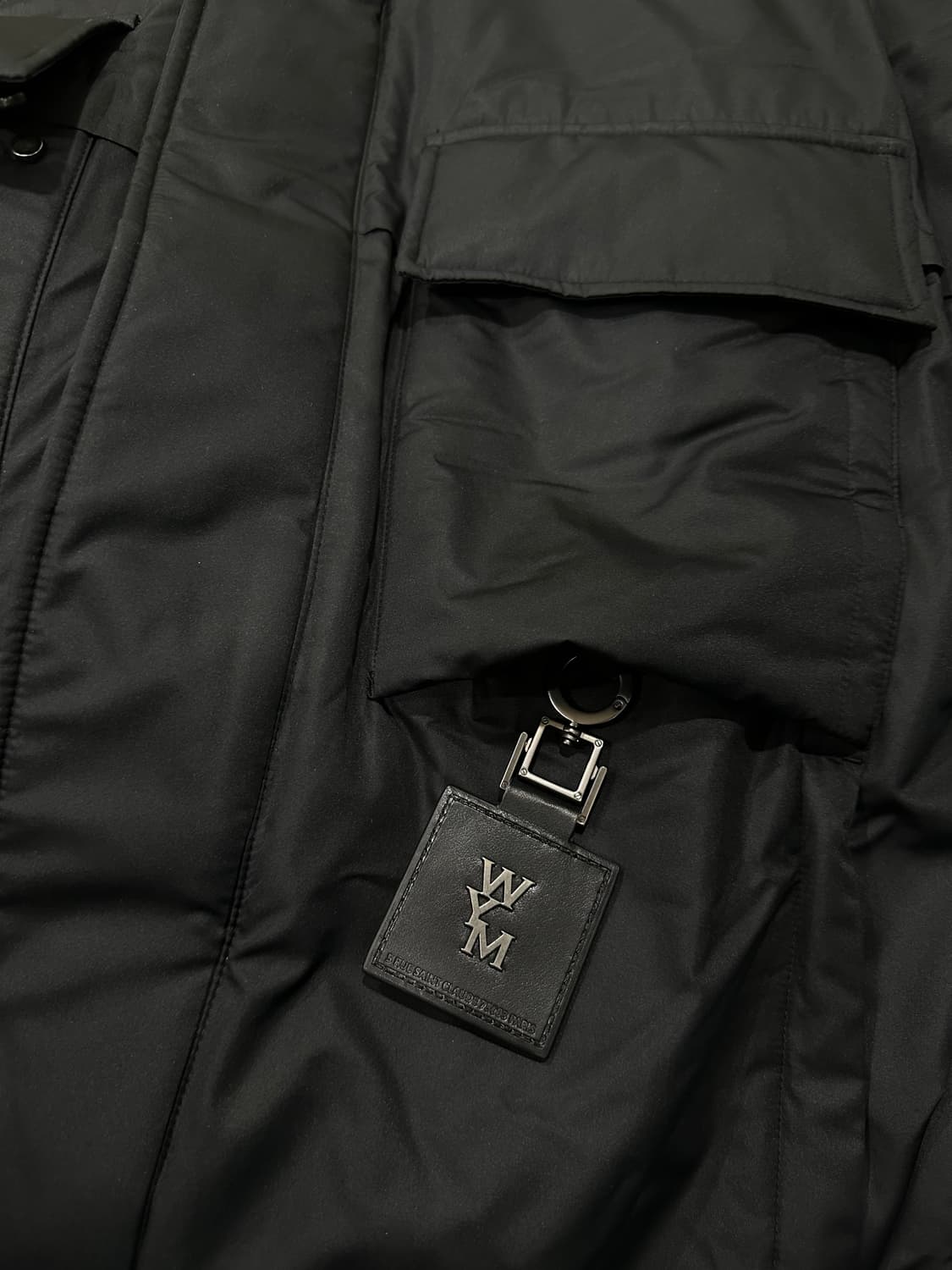 우영미 하이넥 다운 점퍼 블랙 W223DN02960B 새제품 52사이즈 상품이미지4