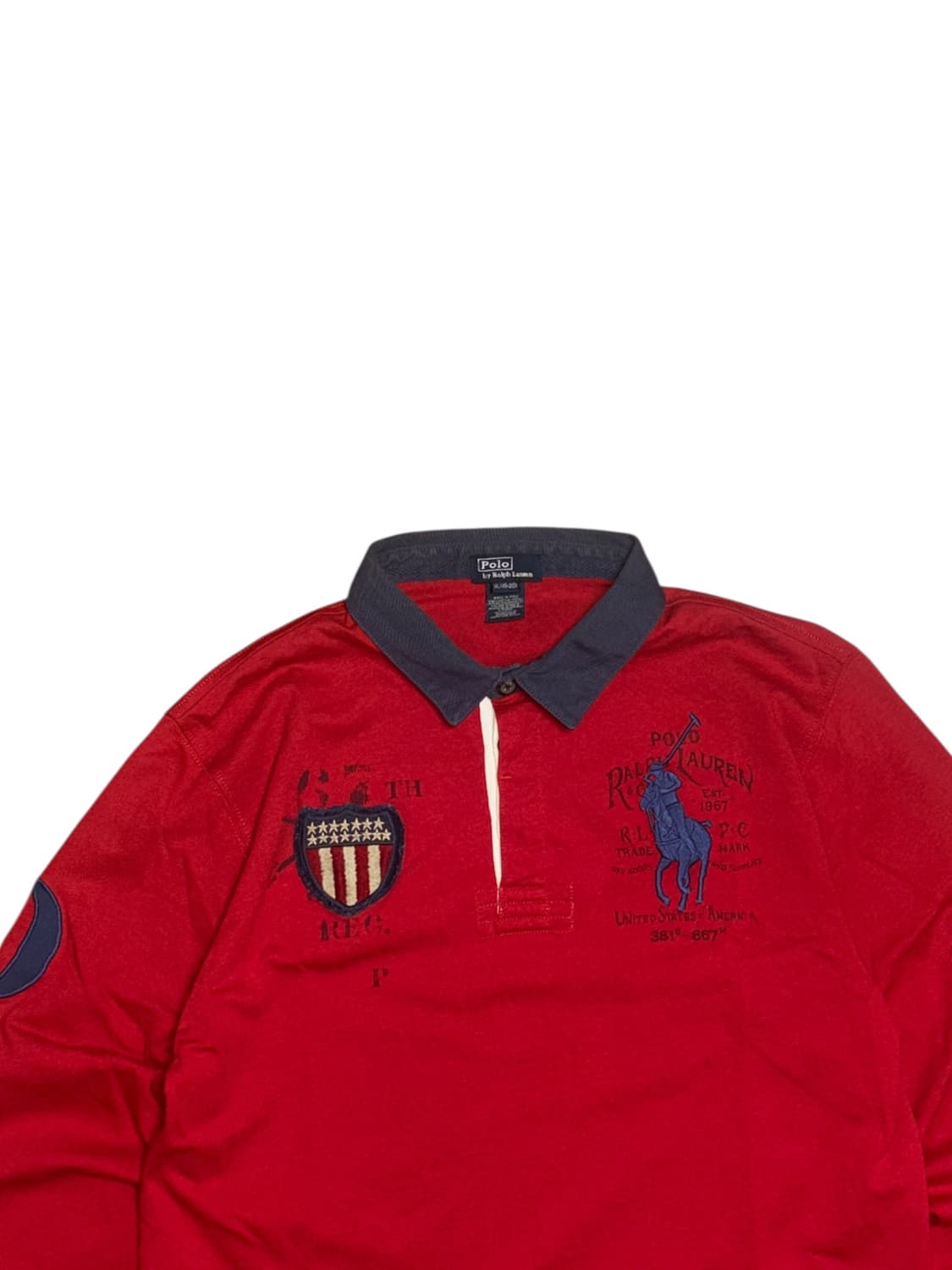 폴로 랄프로렌 빅포니 성조기 럭비티 롱슬리브 상품이미지5