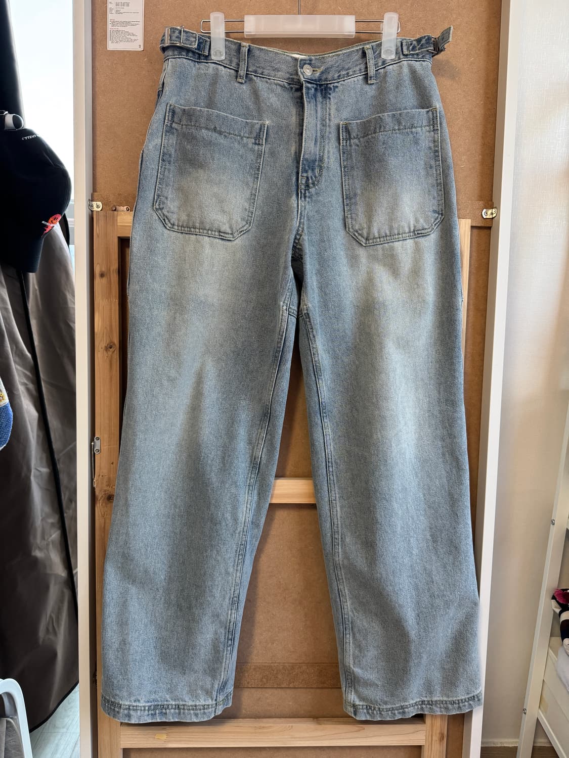 L / 애프터프레이 크루저 릴렉스드 워시드 진스 라이트 인디고 상품이미지2