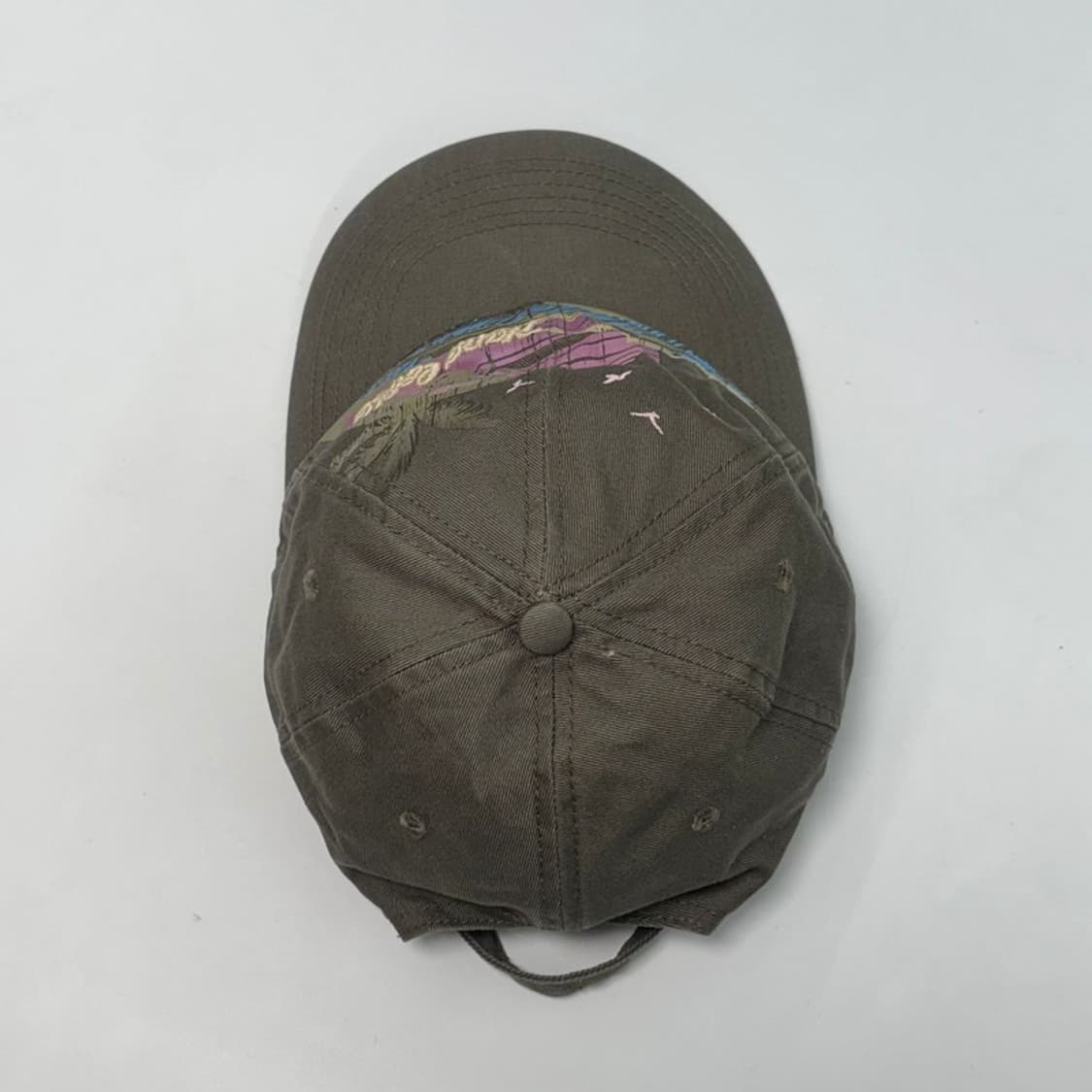 NEWYORKER 그래픽 자수 캡 올리브 상품이미지4