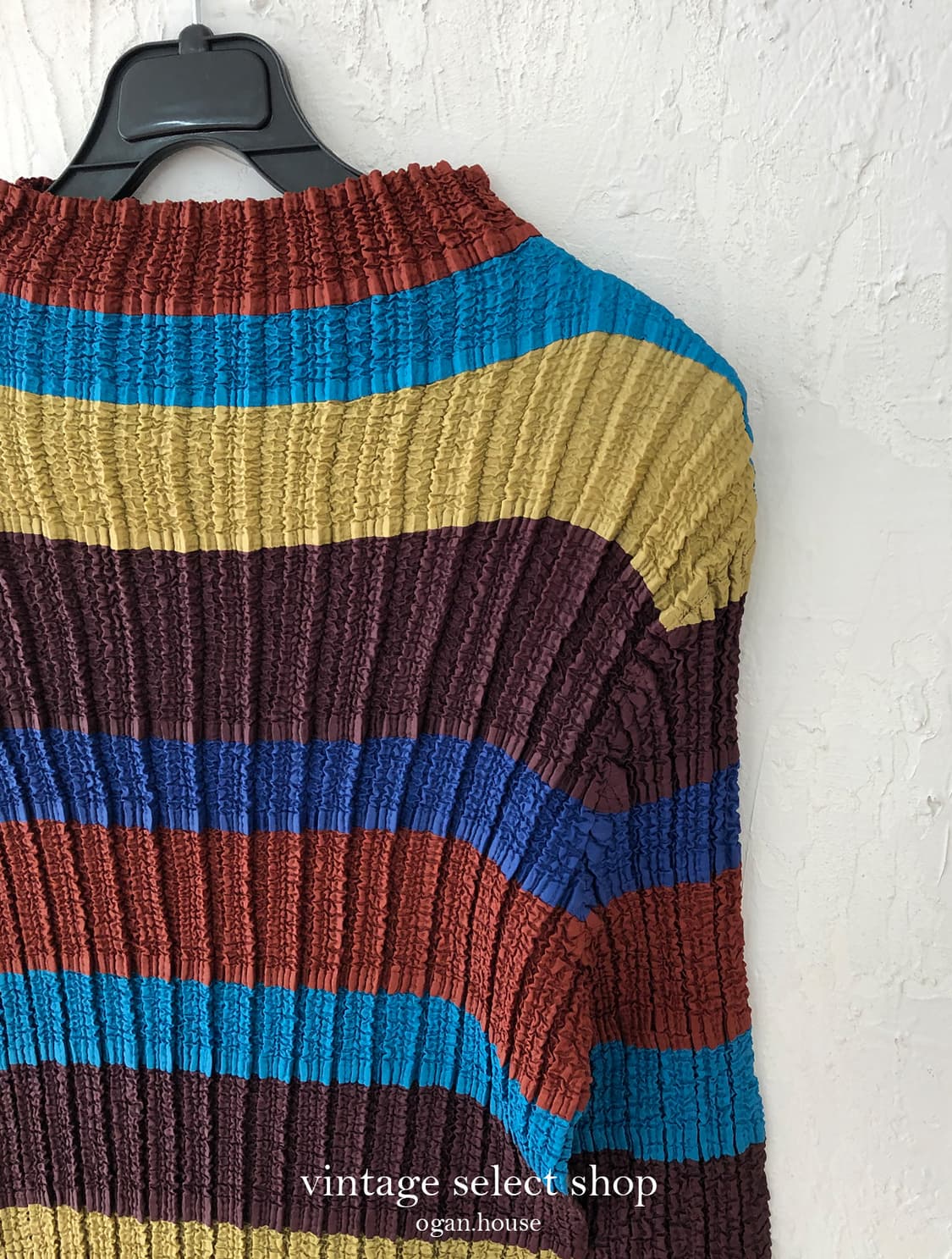 vintage crinkle stripe top 상품이미지6
