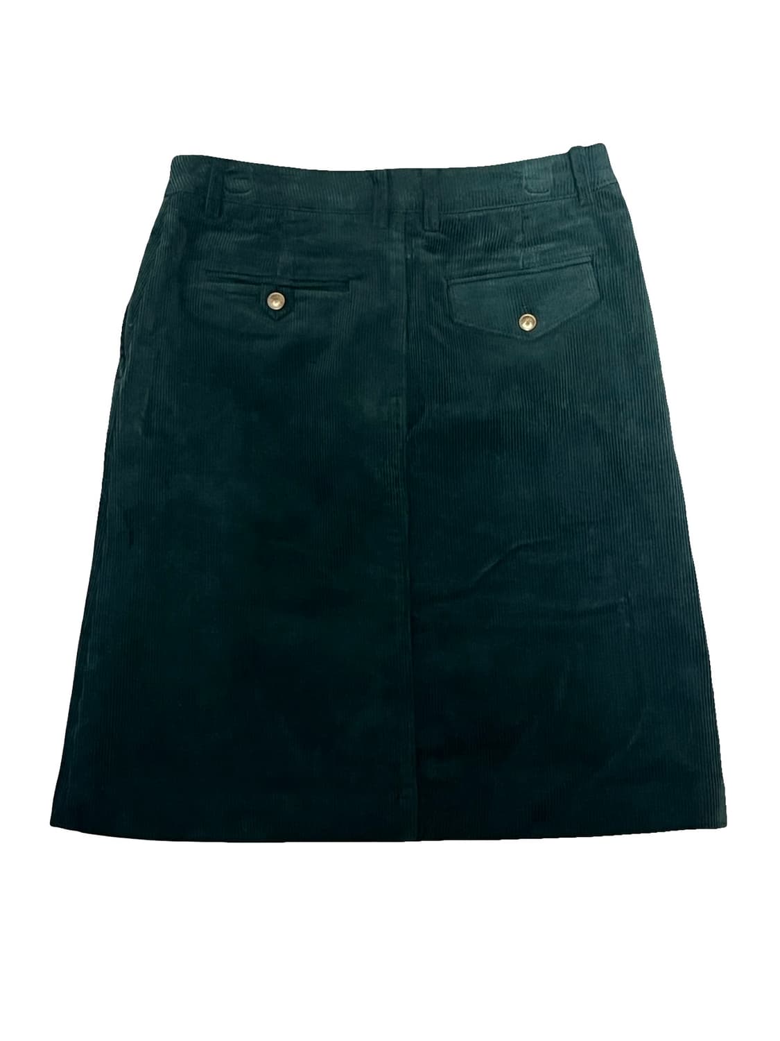 새상품)던스트 A라인 코듀로이 스커트 그린 M 상품이미지3