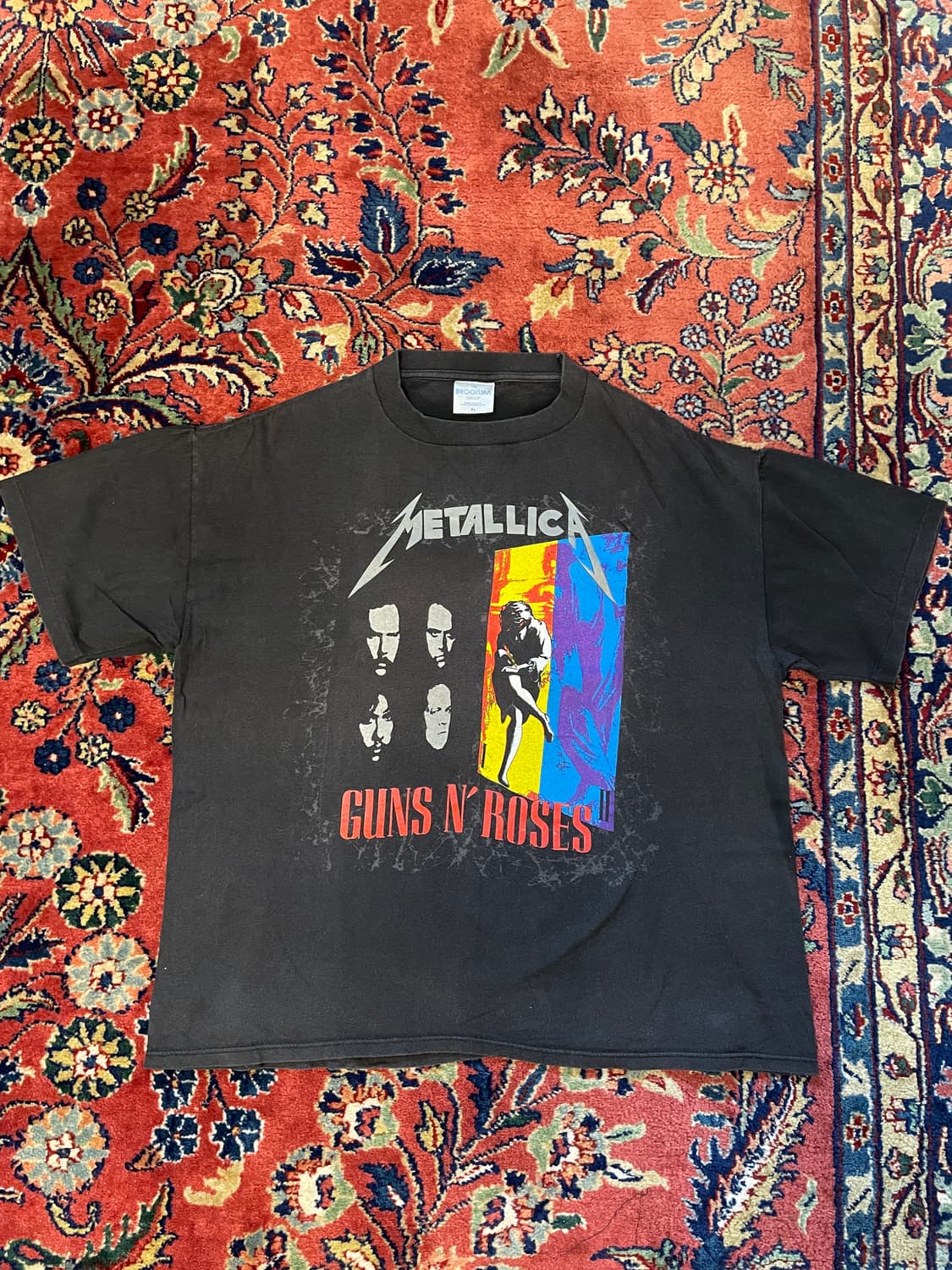 90s 1992 Metallica&Guns n Roses T-Shirt 상품이미지1