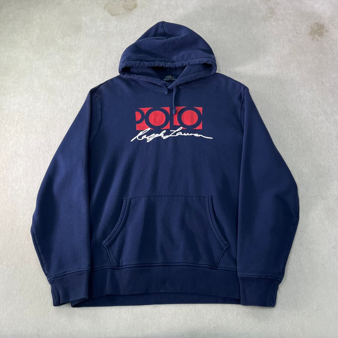 105 폴로랄프로렌 신형라벨 빅로고 네이비 후드티  상품이미지1