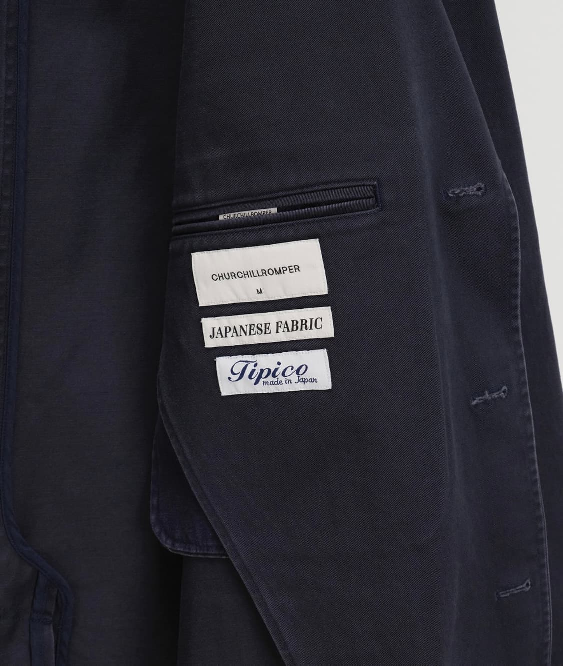 처칠롬퍼 빈티지 코튼 블레이저 navy 상품이미지3