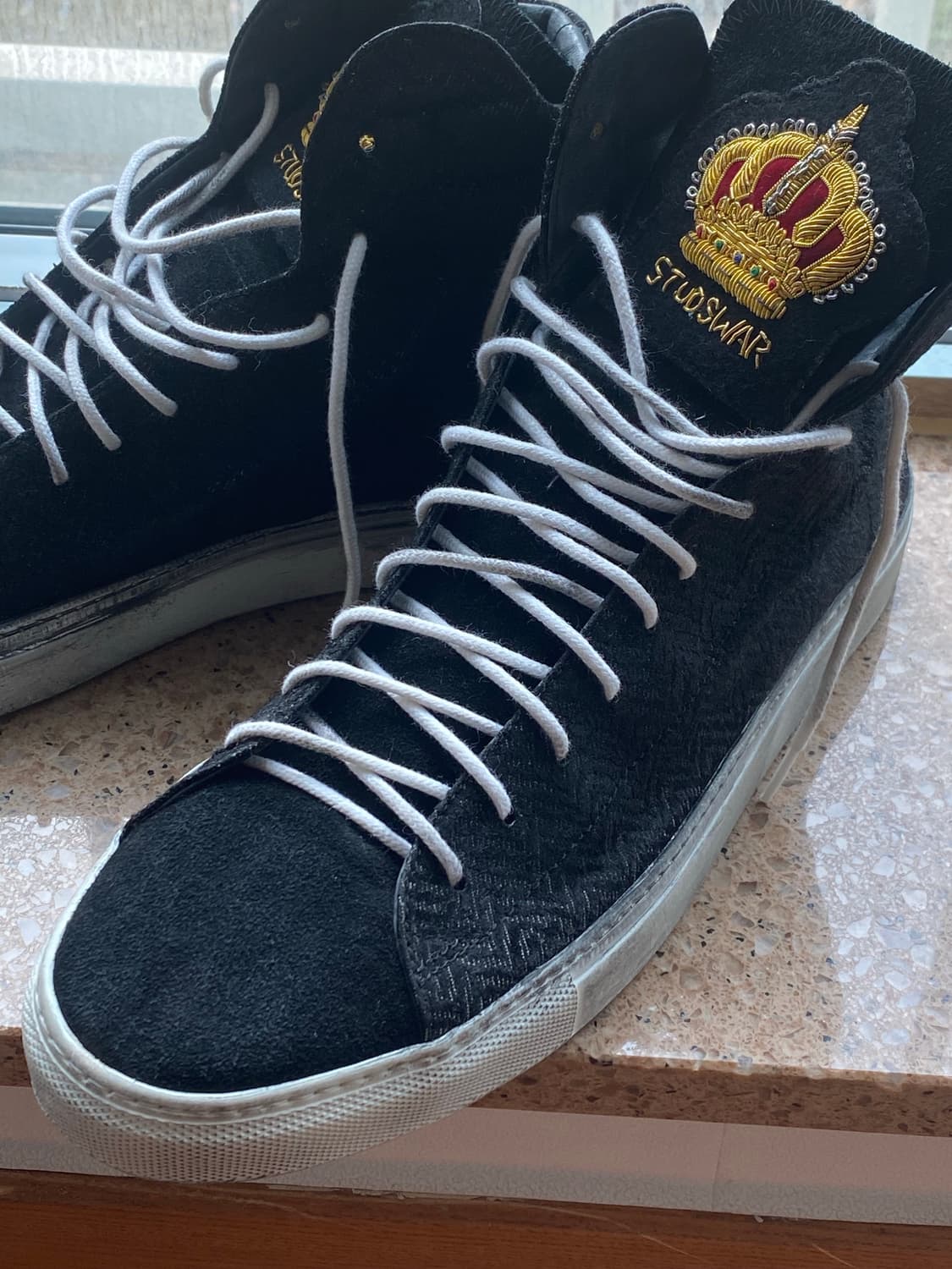 STUDSWAR 스웨이드 하이탑 스니커즈 상품이미지8