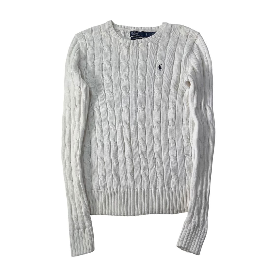 W 95 폴로 랄프로렌 백화점 신형 꽈베기 화이트 니트 상품이미지1