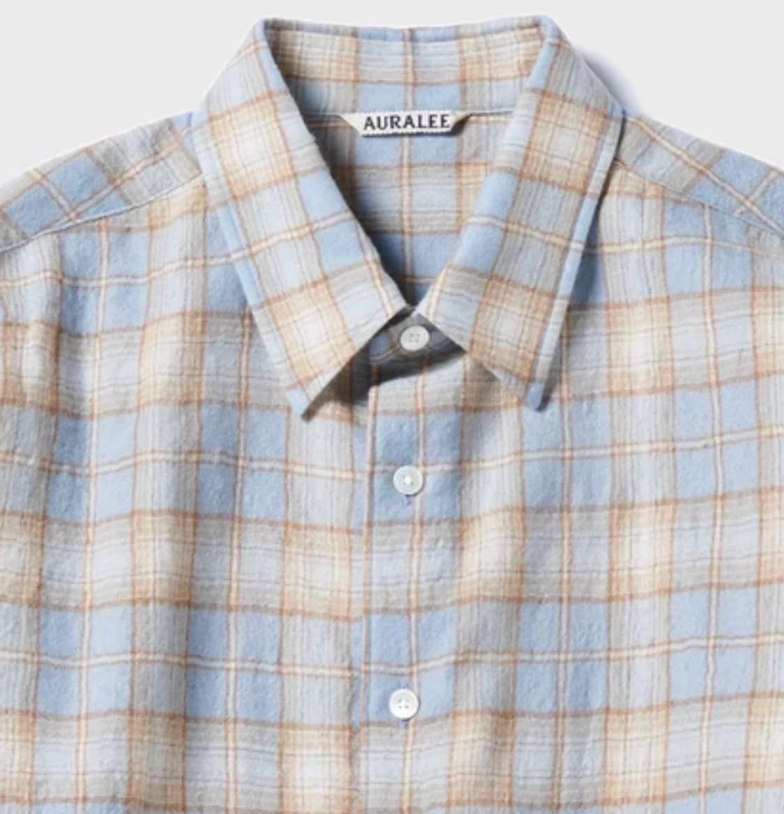 25aw 오라리 에어리 울 체크셔츠 4사이즈 상품이미지2