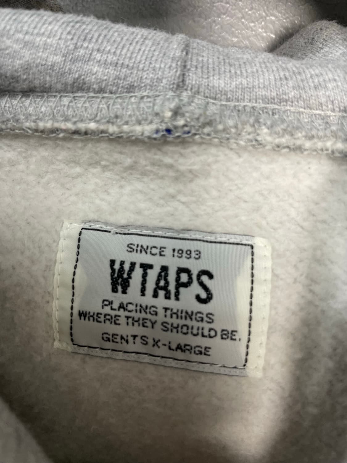 WTAPS 로고 그레이 후드티 H2367 상품이미지5