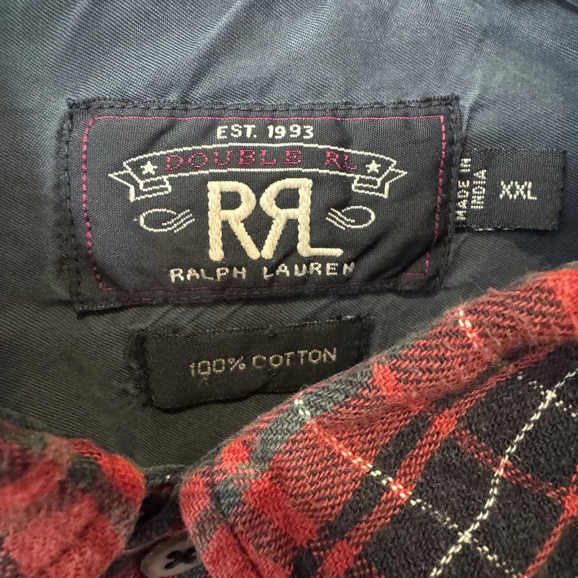 RRL 더블알엘 플래드 트윌 웨스턴 셔츠 상품이미지4