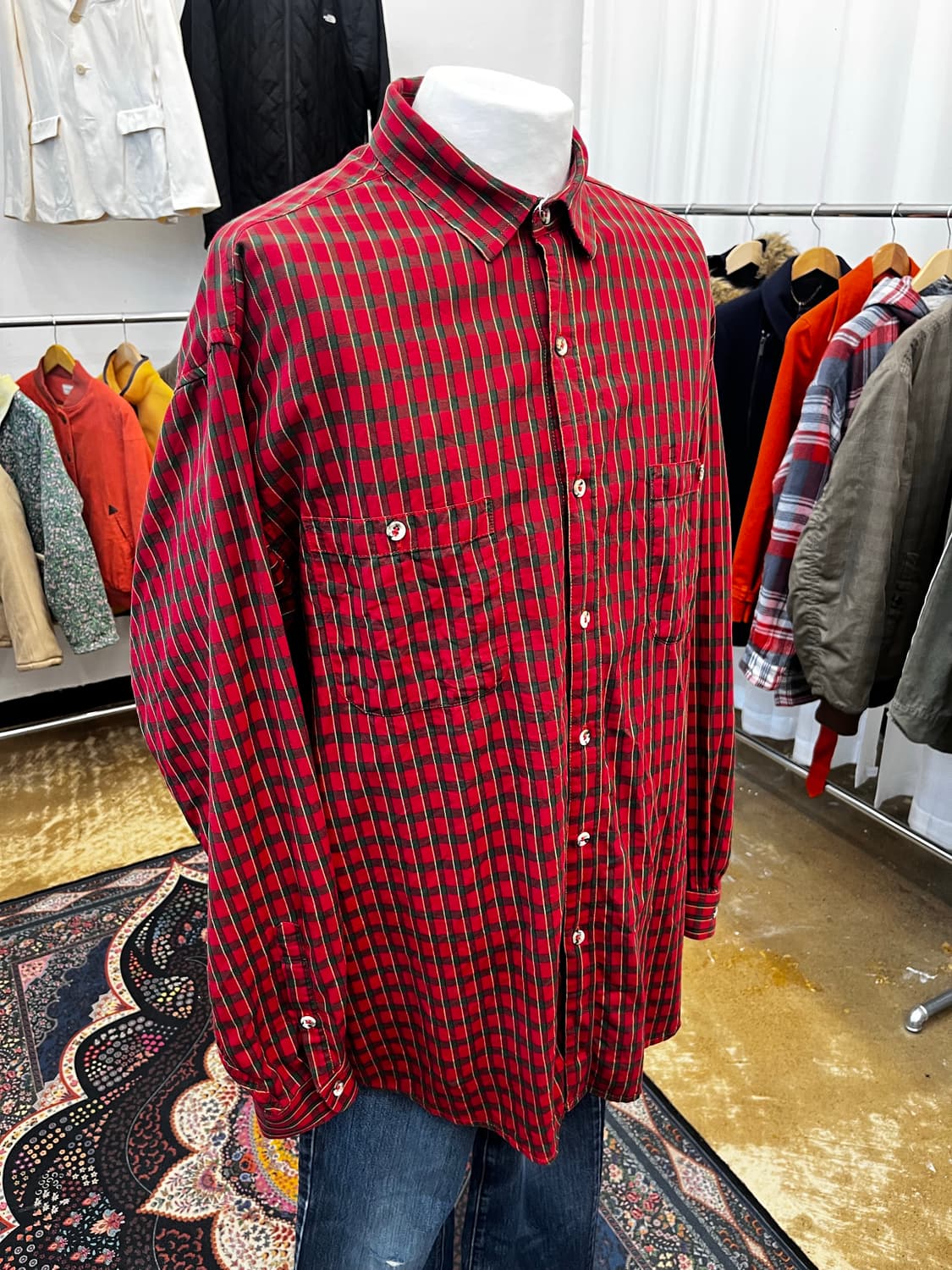 파타고니아 더블 포켓 체크 셔츠 상품이미지1