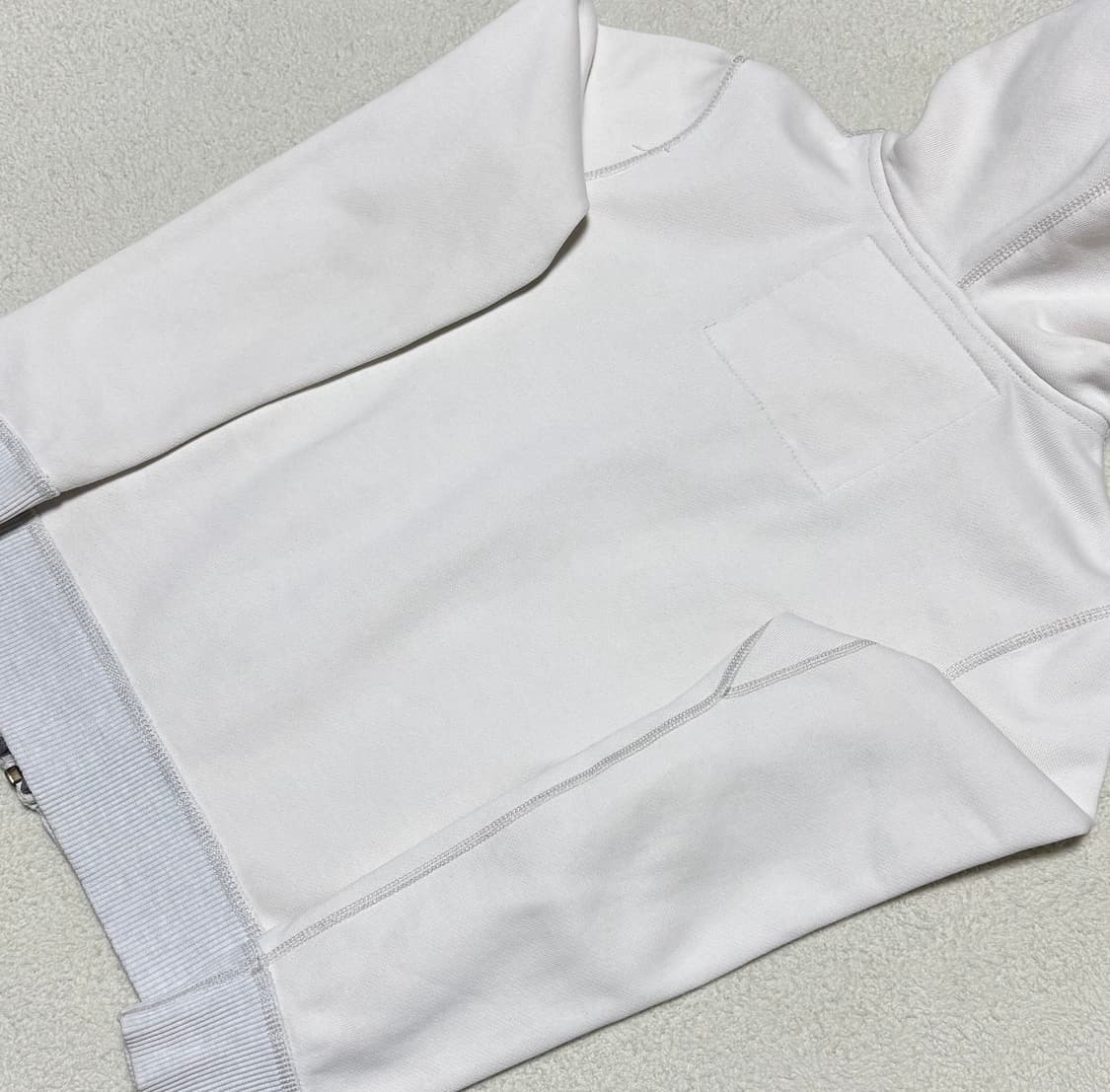 아베크롬비 화이트 네이비 후드집업 상품이미지8