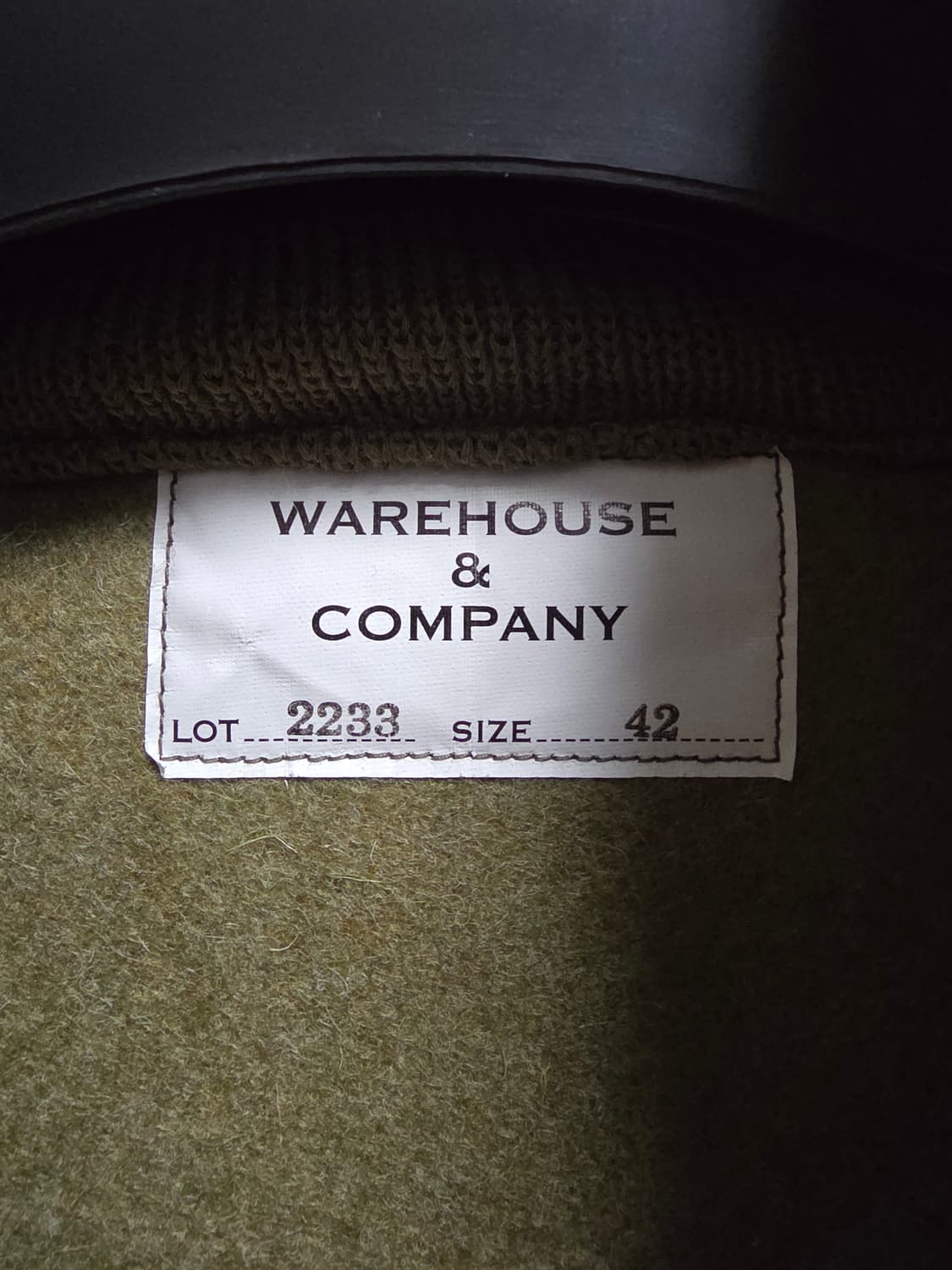 웨어하우스 LOT 2233 WOOL A-1 자켓 42 상품이미지3