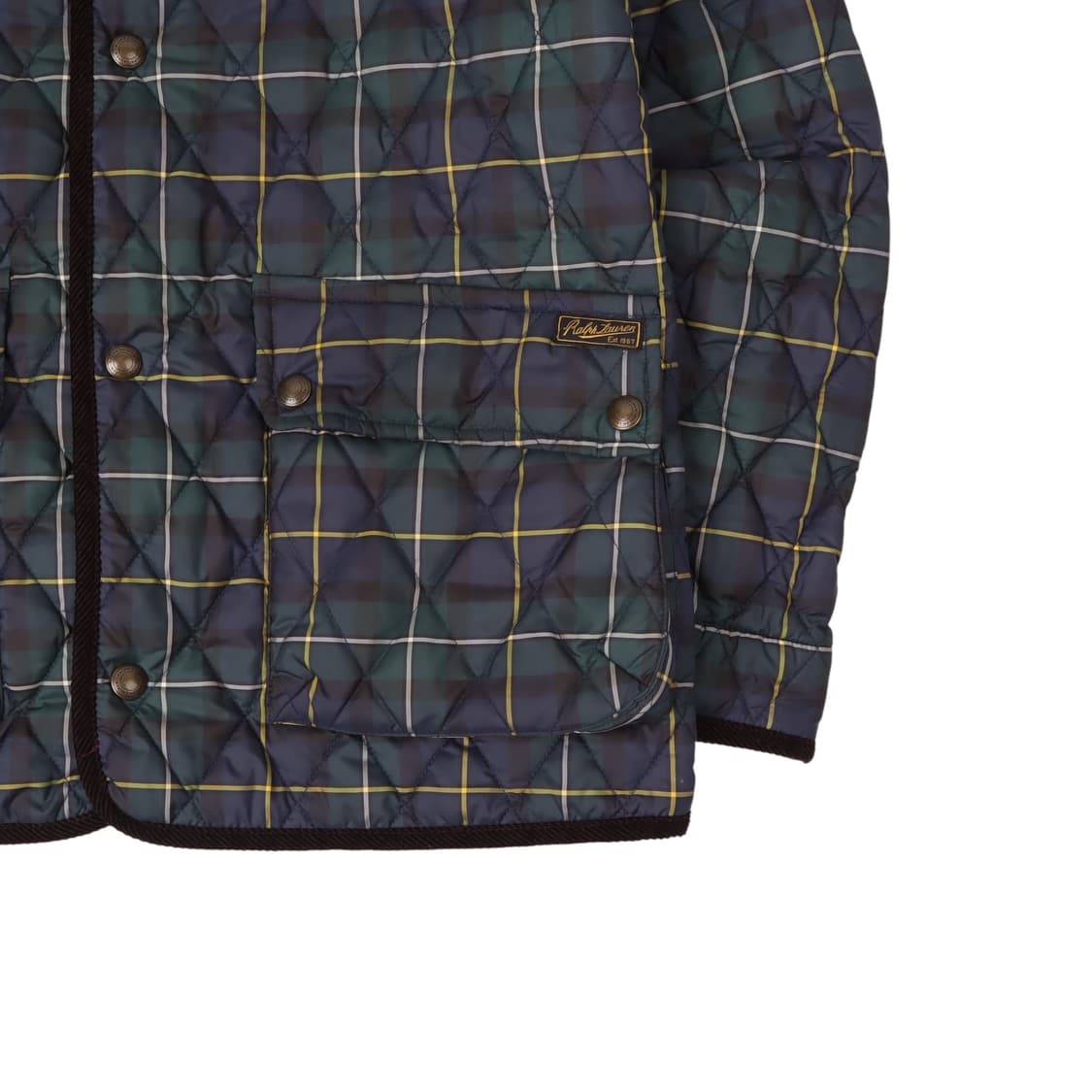 폴로 랄프로렌 플레이드 체크 카코트 퀄팅 자켓 상품이미지4