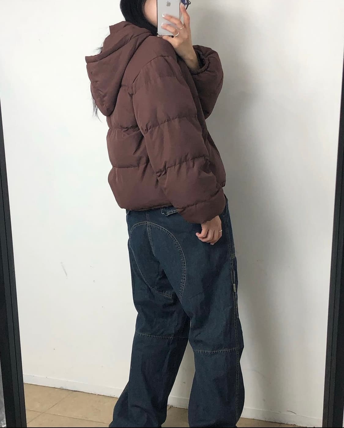 nice claup brown brick padding 상품이미지8