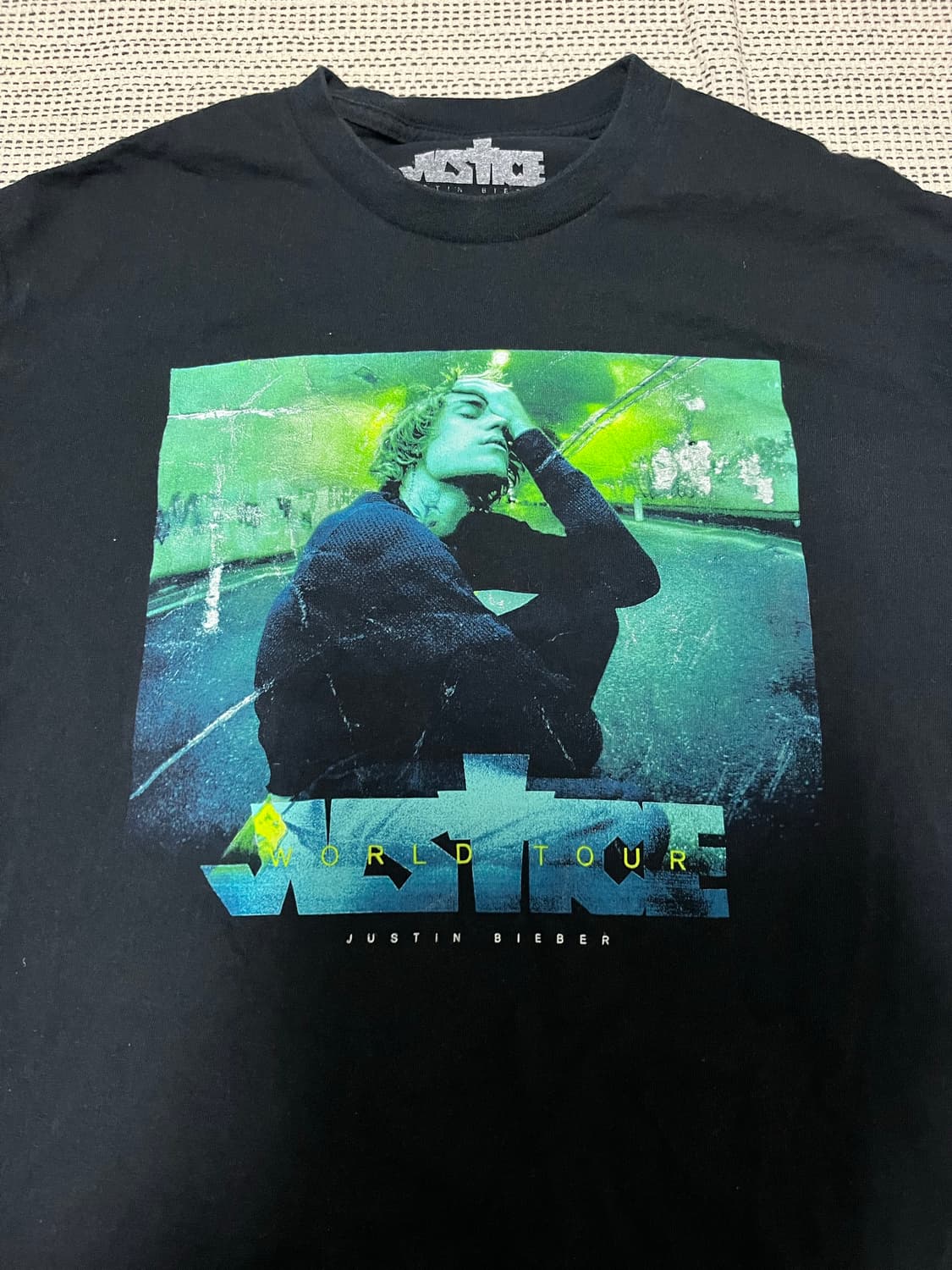22s 저스틴비버 저스티스 투어 티셔츠 상품이미지2