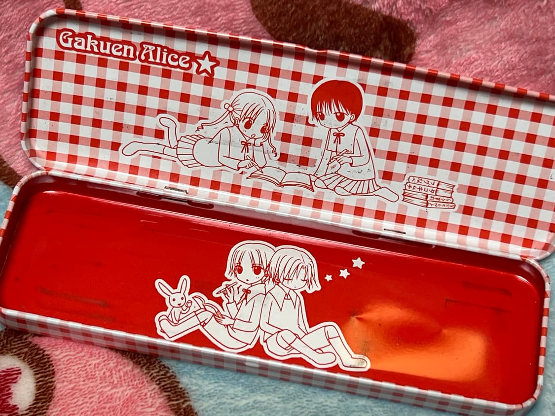 [고전 문구] 학원 앨리스 철필통  상품이미지1