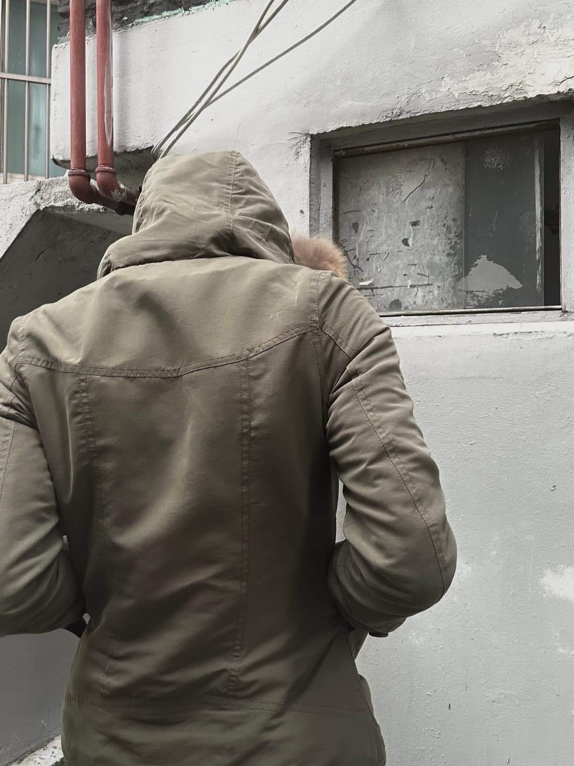 **archive** 2000s SLY racoon fur khaki j 상품이미지2