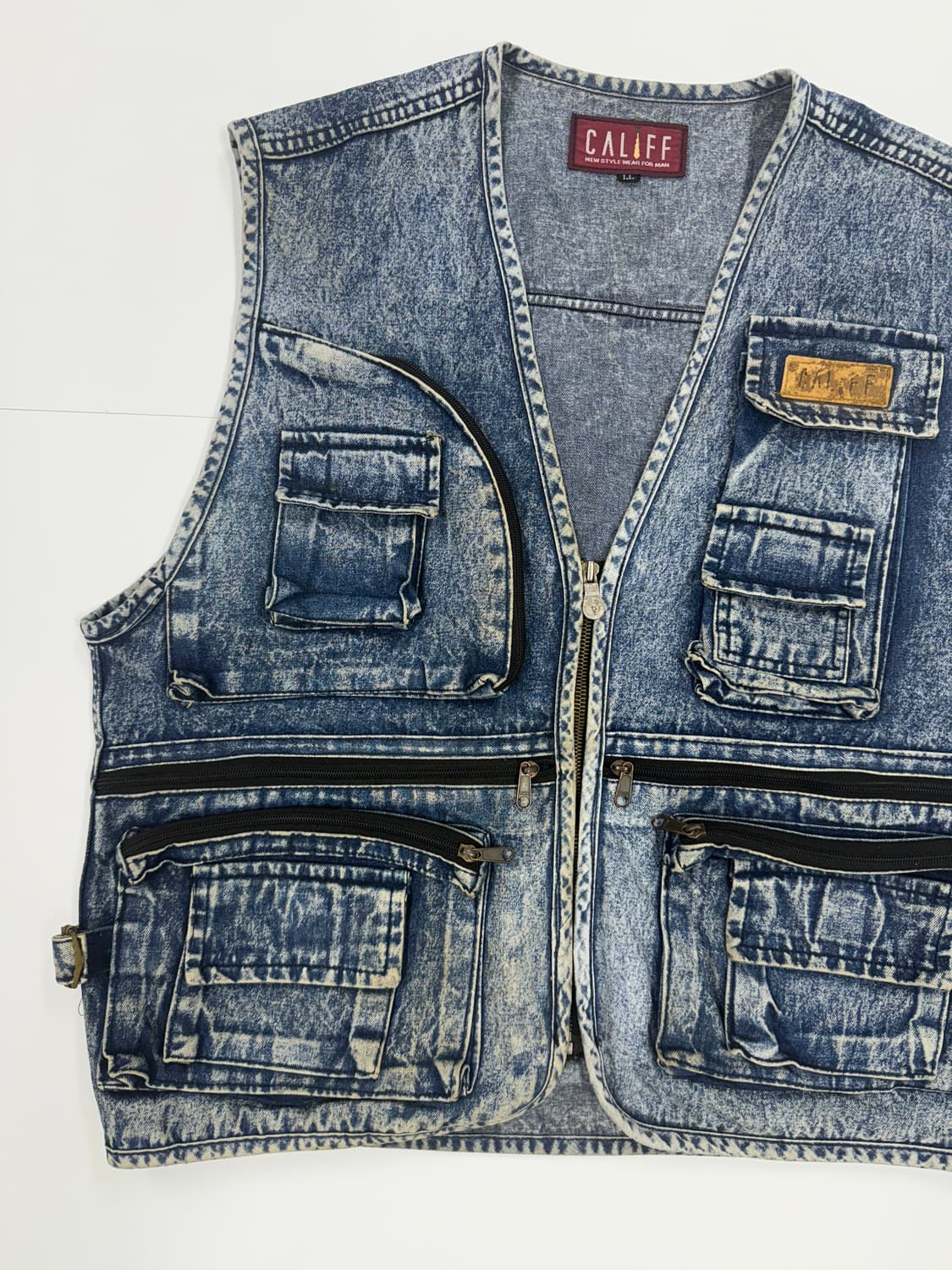 Califf 빈티지 워싱 멀티 베스트 상품이미지4