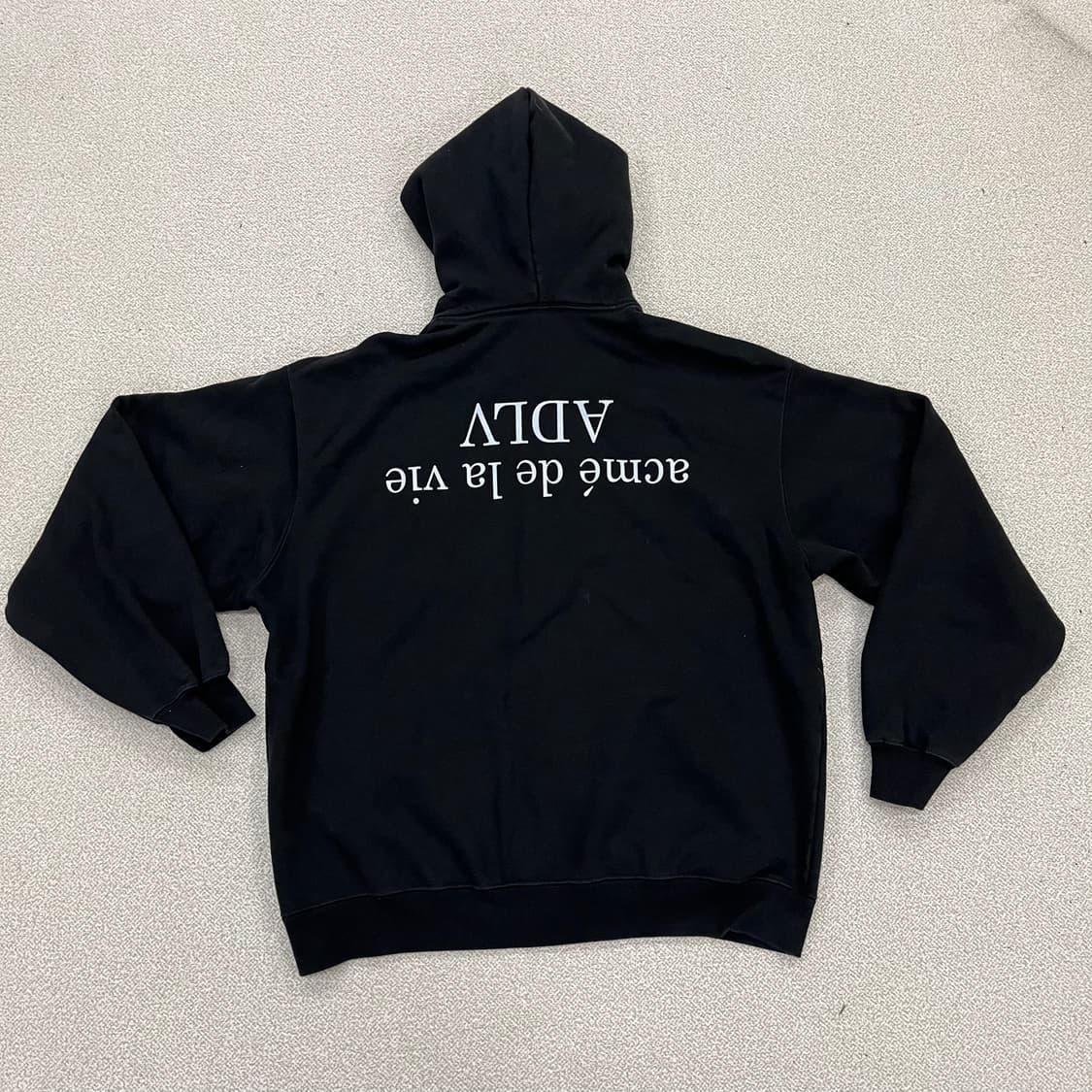 [M] 아크메드라비 백로고 블랙 후드 집업 자켓 0105M1 상품이미지5