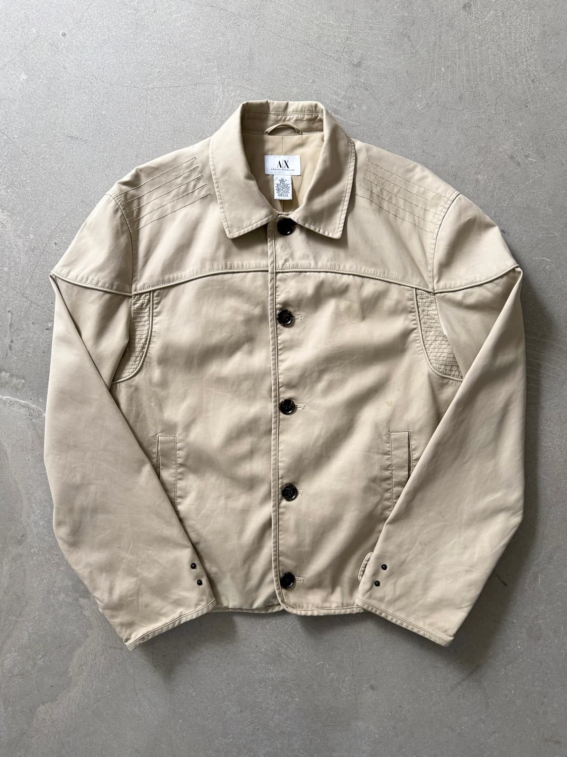 Armani Exchange Beige Cotton Jacket 상품이미지3